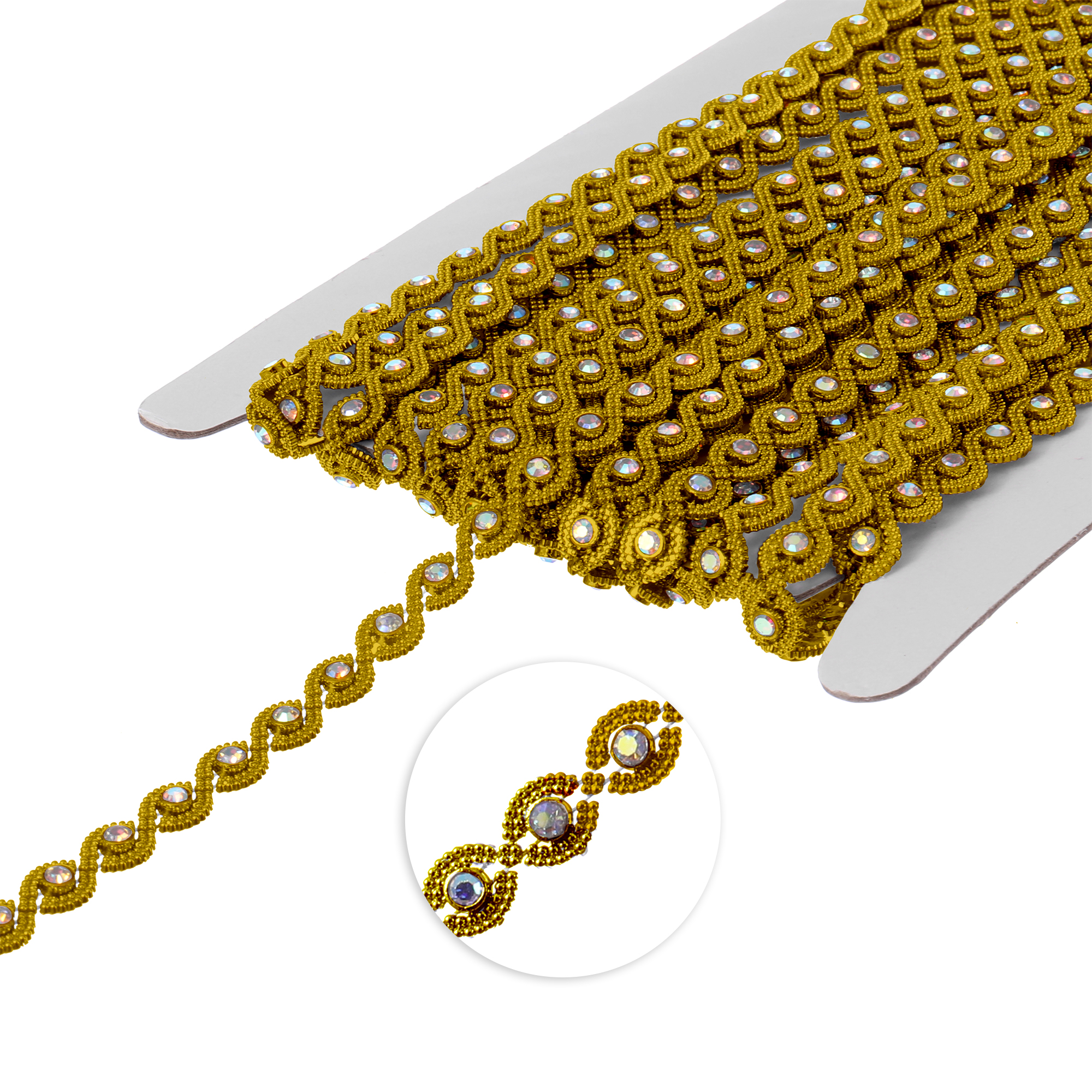 8mm Wave Trimming 5yds - Gold