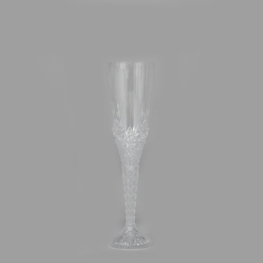 Plastic Champagne Flutes 8" - Clear
