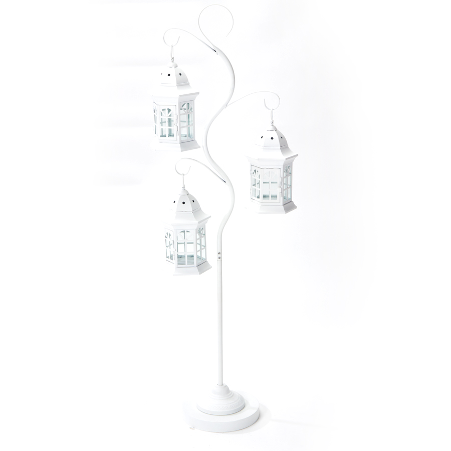 Metal Lanterns 51½”- White