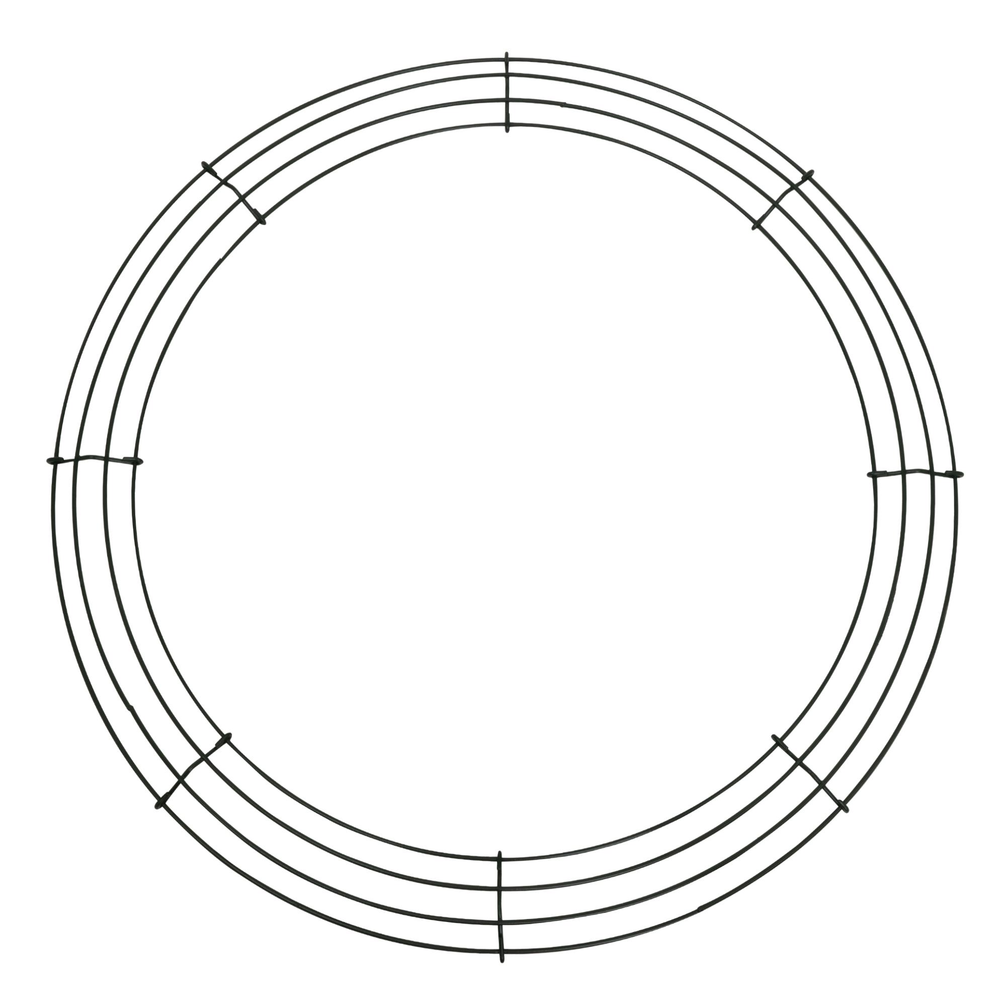 4-Ring Wire Wreath Form 12"