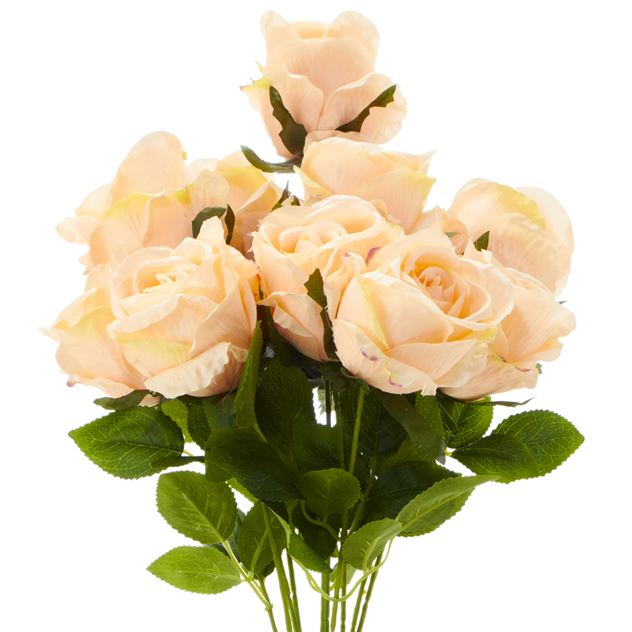 Artificial Rose Bouquet - Peach