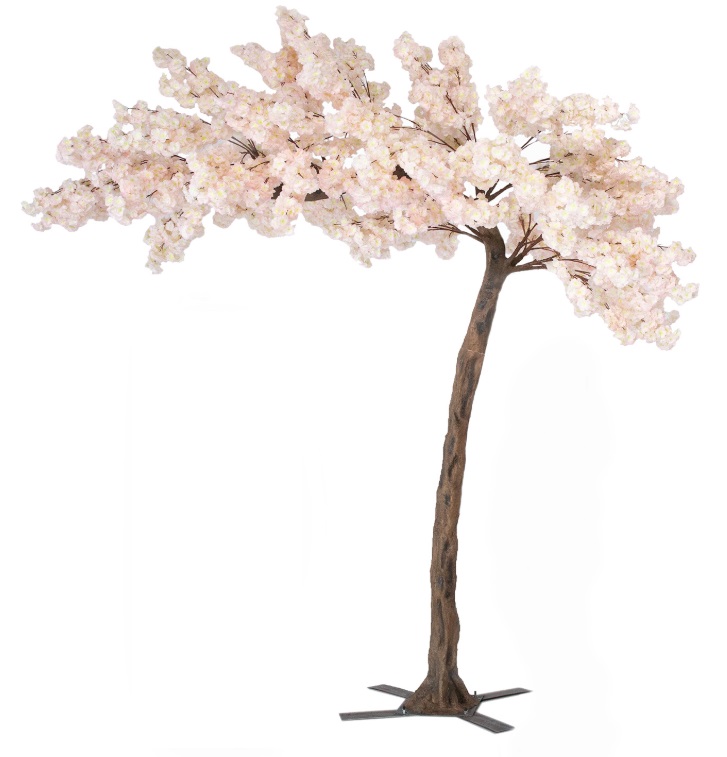Artificial Arch Flowering Cherry Blossom Tree 10&frac12; ft - Pink