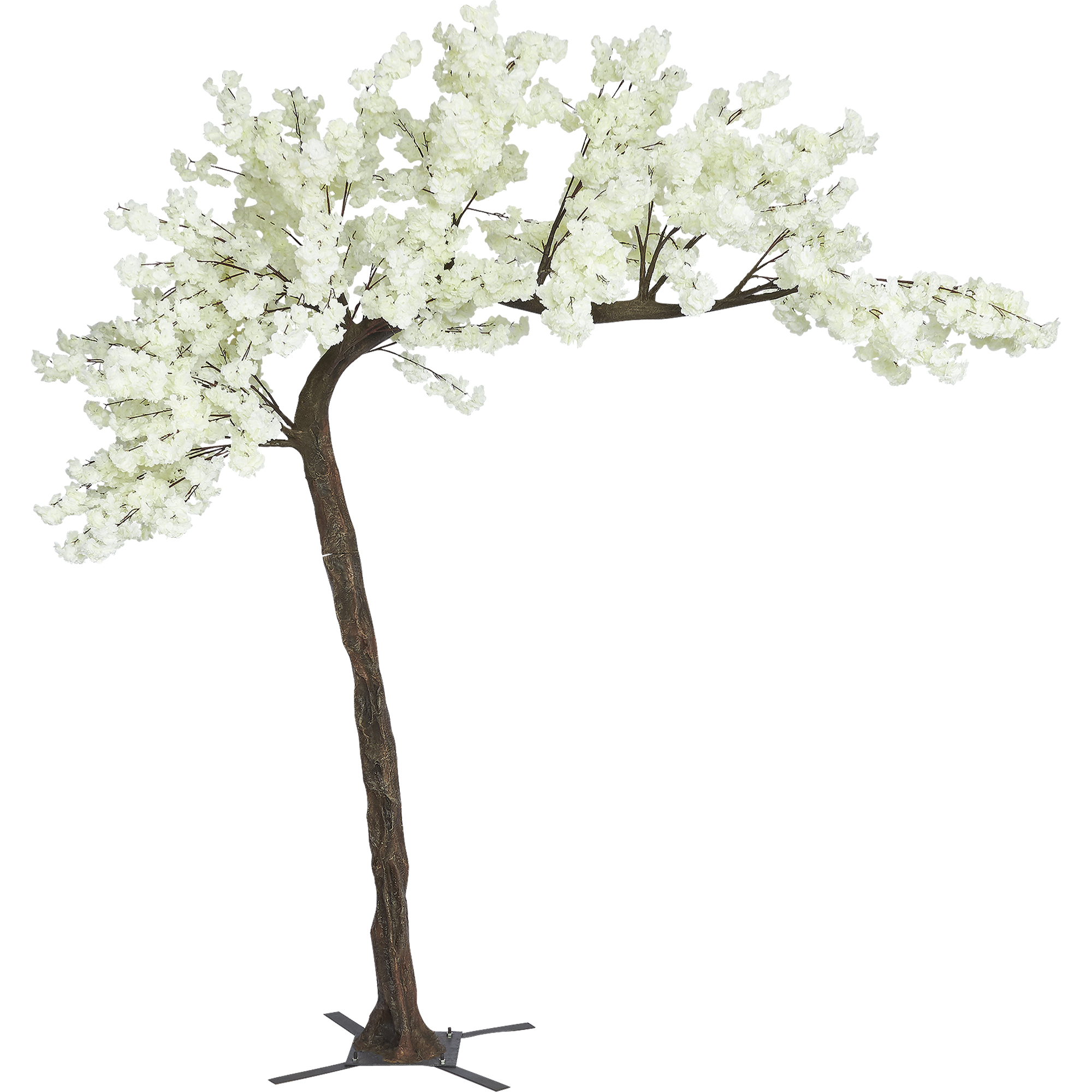 Artificial Arch Flowering Cherry Blossom Tree 10&frac12; ft - White