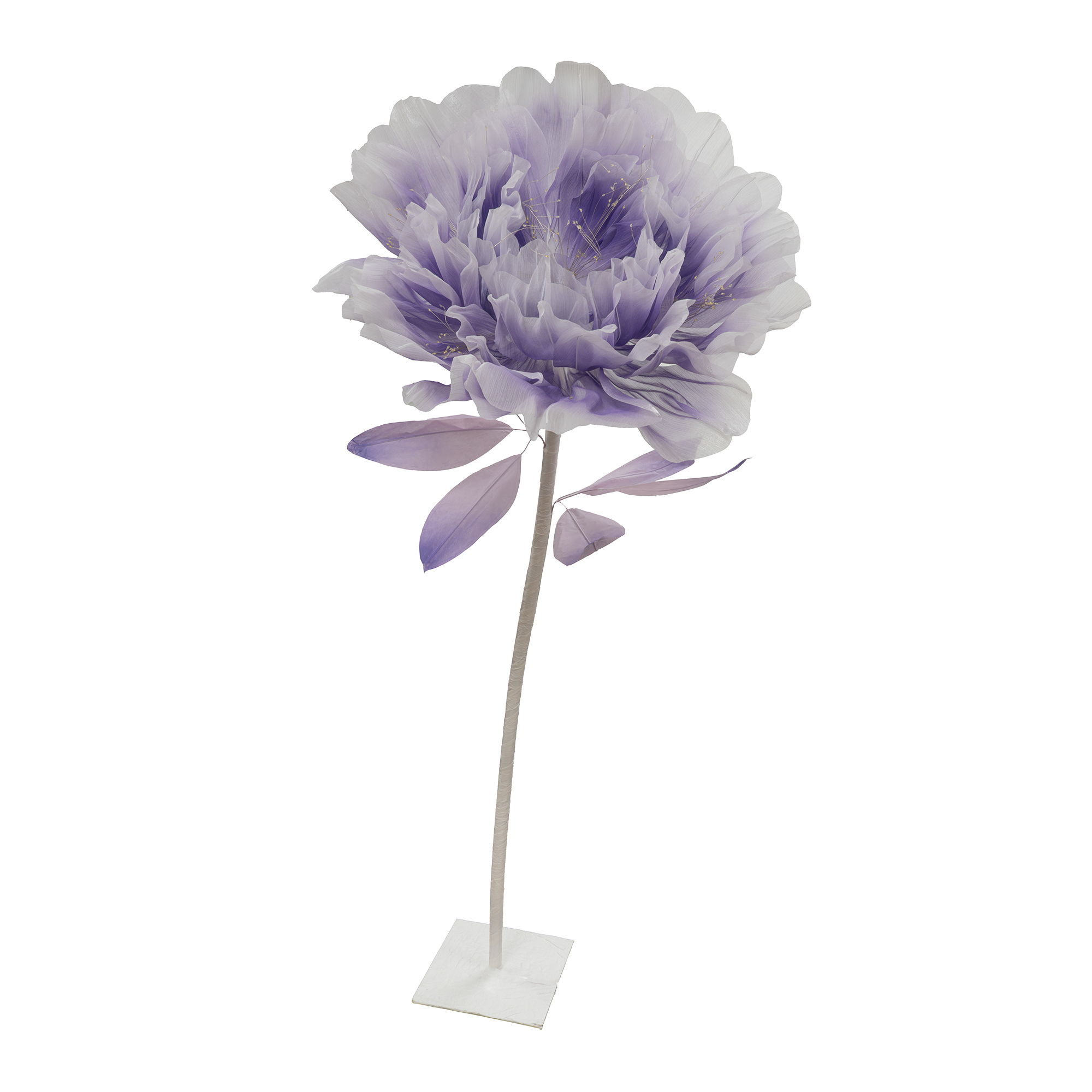 Electric Artificial Auto Blooming Flower with Lights 71" - Lavender