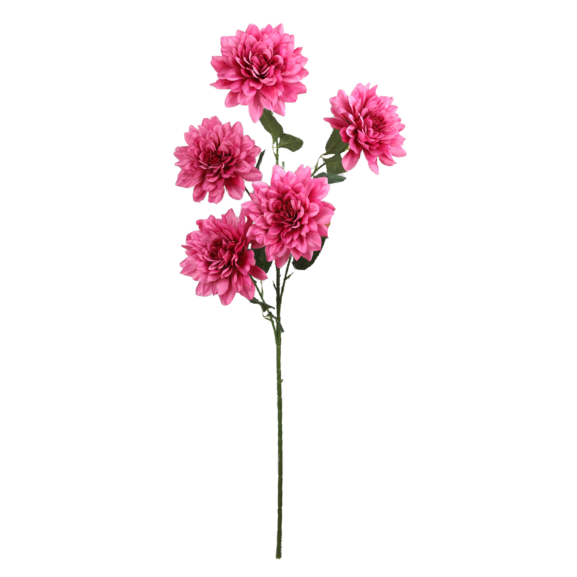 Artificial 5 Head Dahlia Stem 50" - Fucshia
