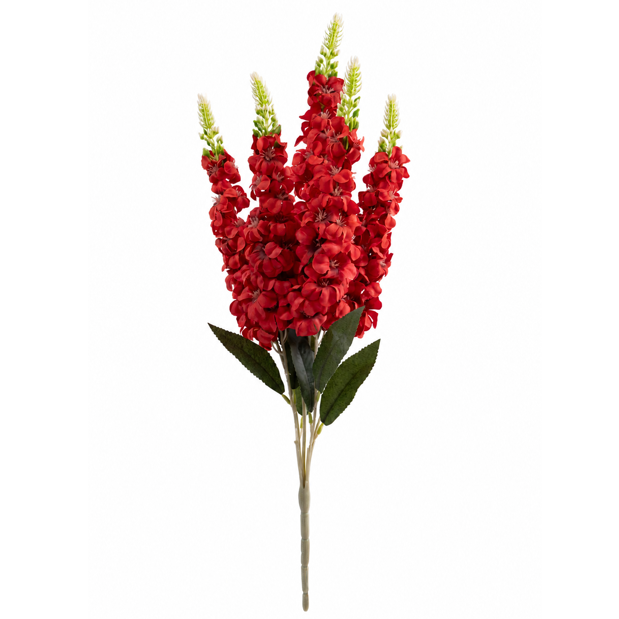 Artificial 5 Head Hyacinth Bouquet 22" - Red