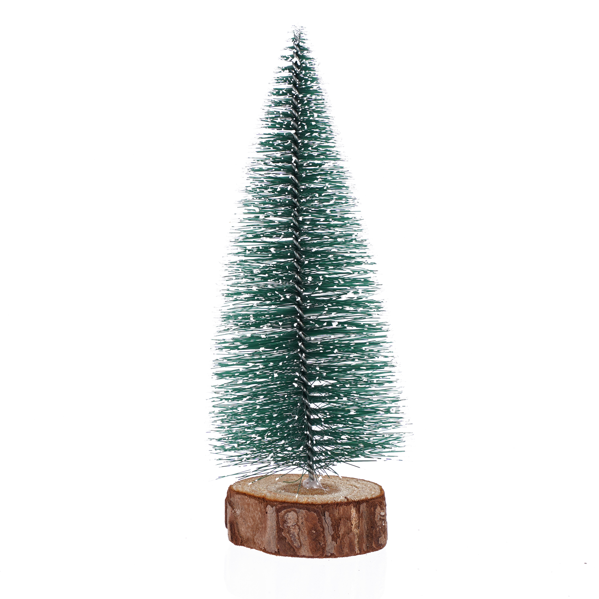 Artificial Mini Pine Needle Tree With Snow 8"