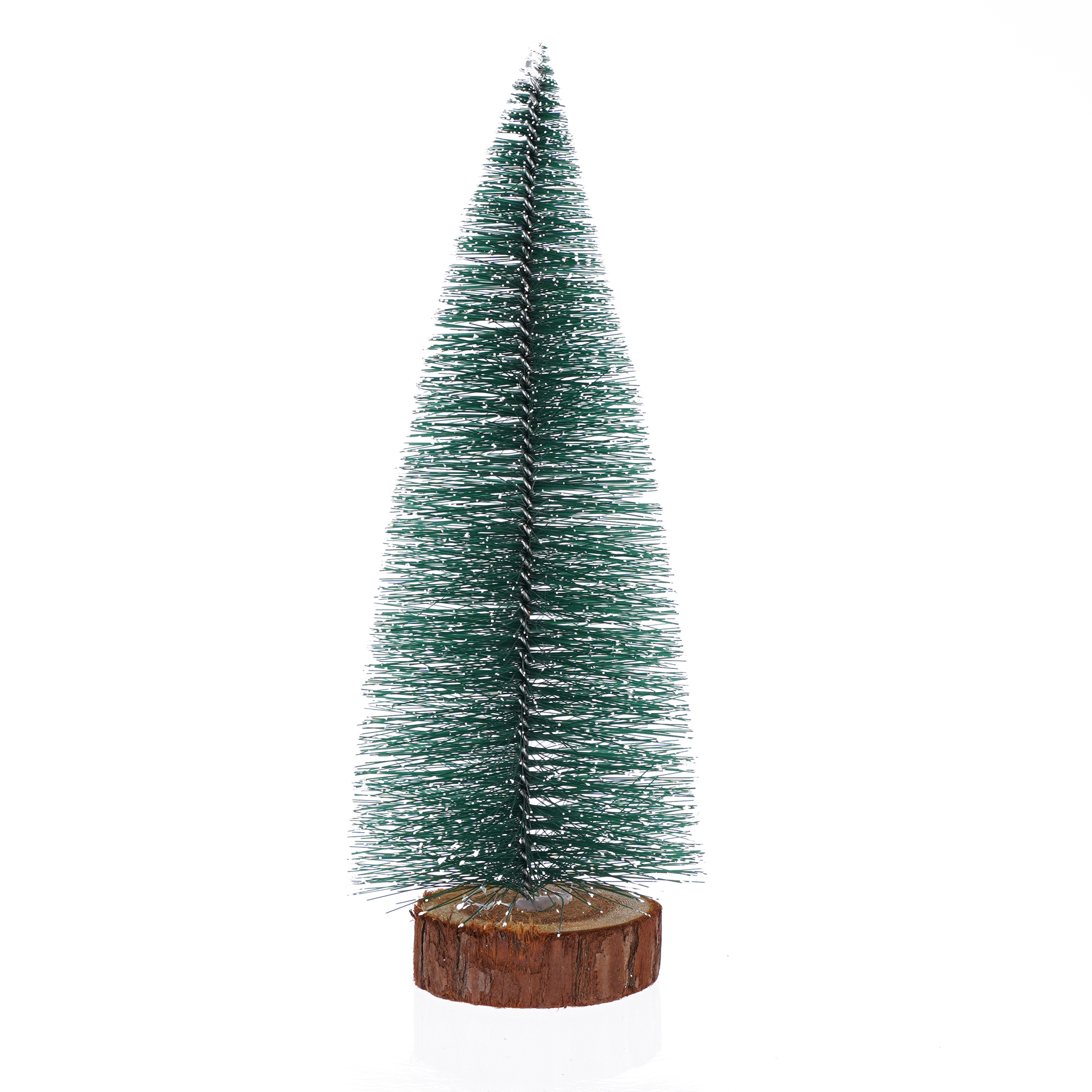 Artificial Mini Pine Needle Tree With Snow 10"