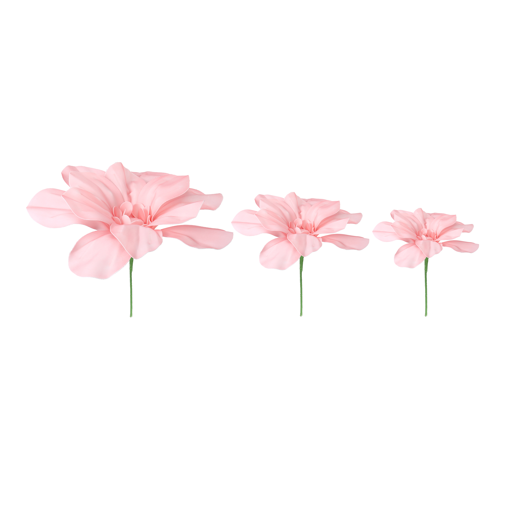 Jumbo Star Magnolia Flower 3pc/set - Pink