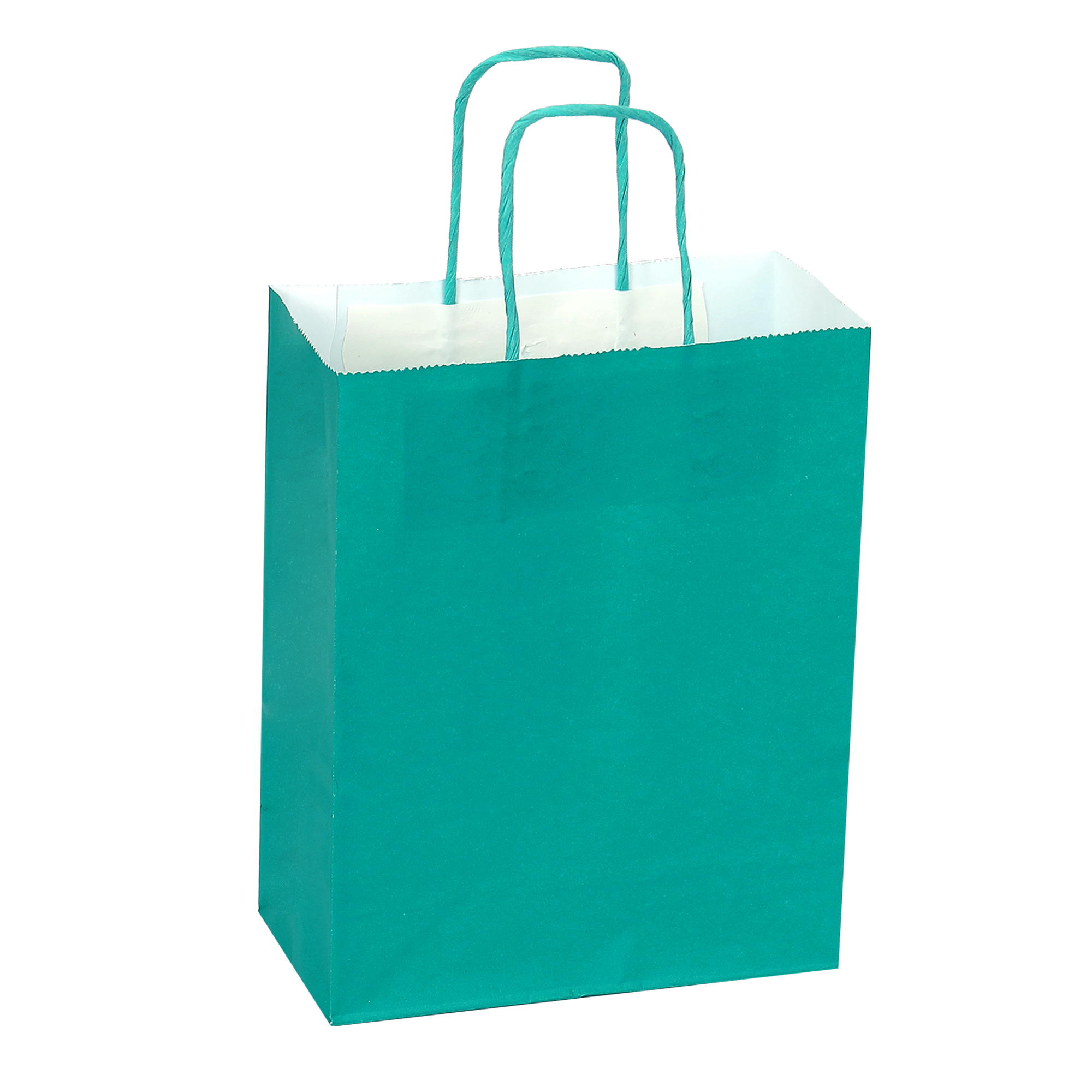 Paper Bags with Handles for Favors & Gifts 6" - Aqua