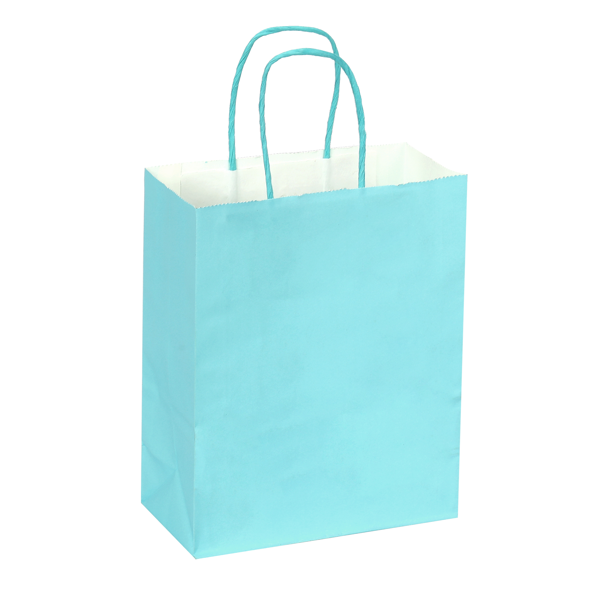 Paper Bags with Handles for Favors & Gifts 6" - Blue