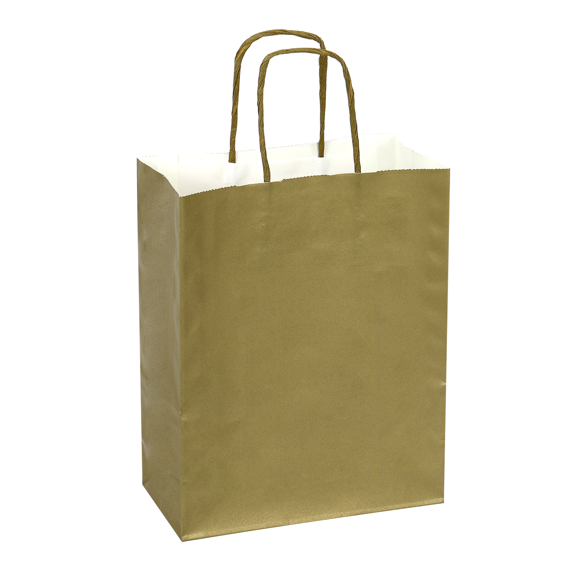 Paper Bags with Handles for Favors & Gifts 6" - Gold