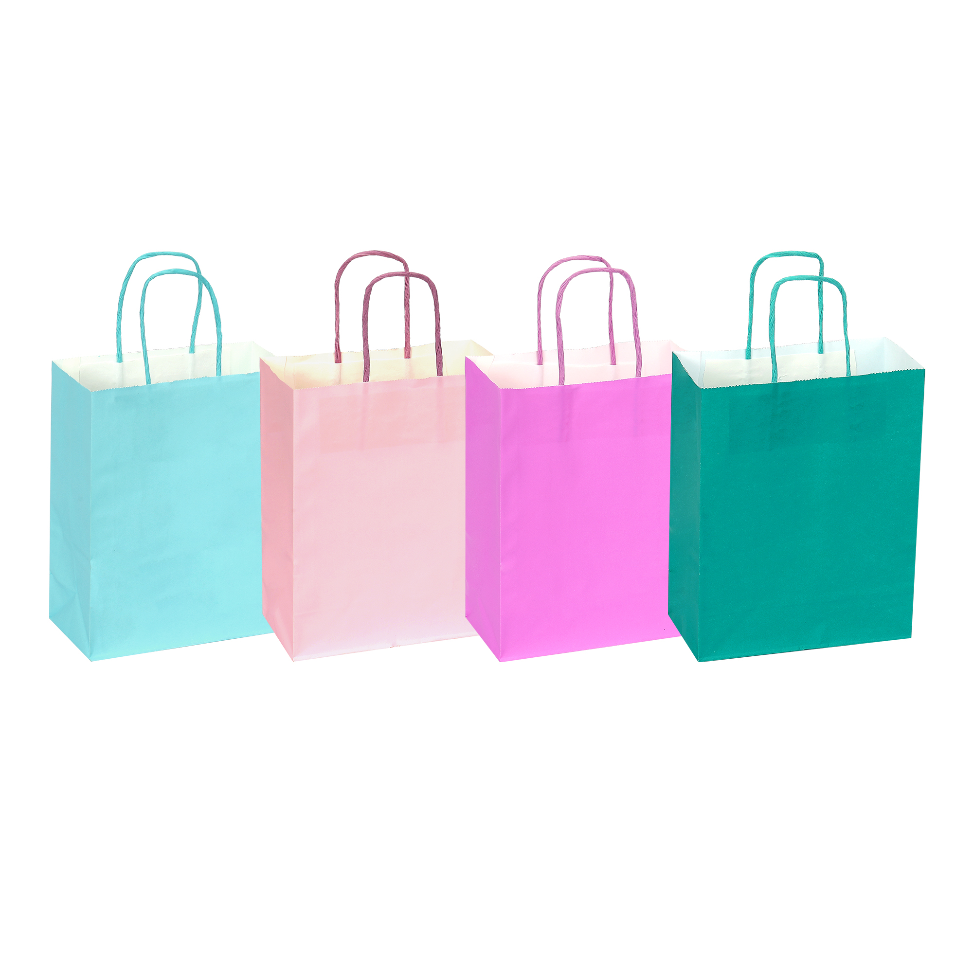Paper Bags with Handles for Favors & Gifts 6" - Mix color