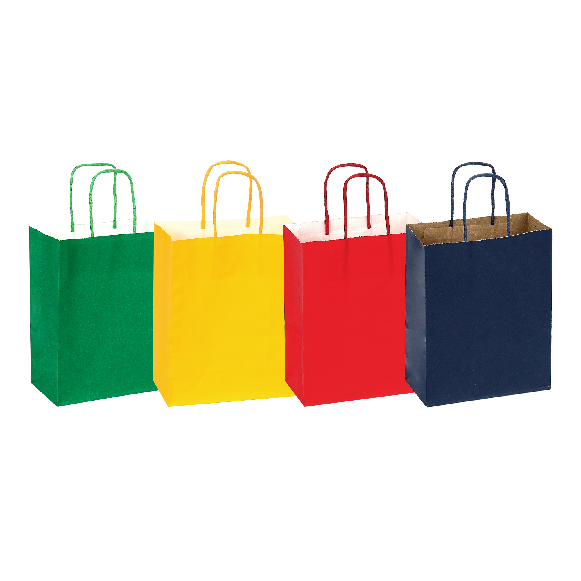 Paper Bags with Handles for Favors & Gifts 6" - Mix color