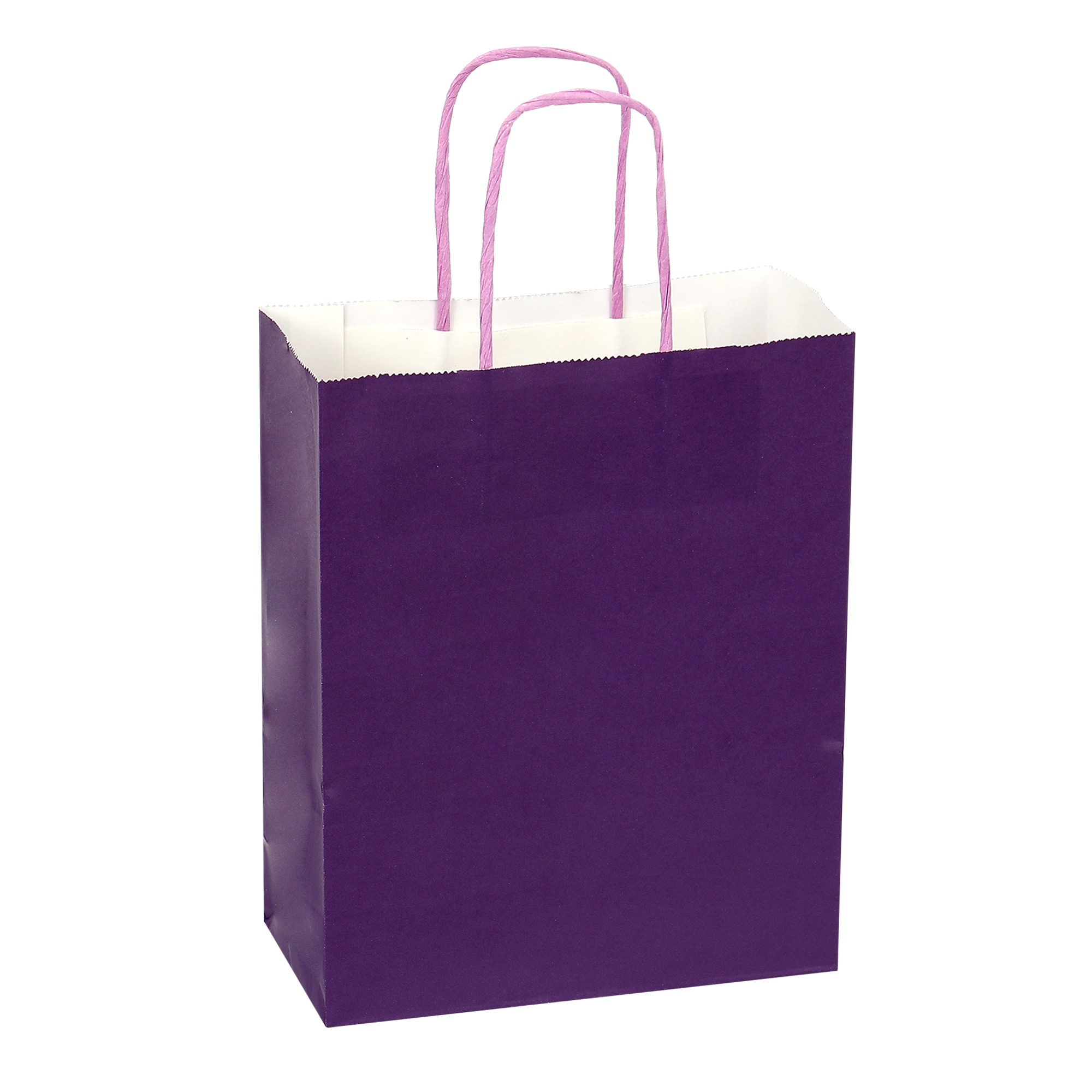 Paper Bags with Handles for Favors & Gifts 6" - Purple