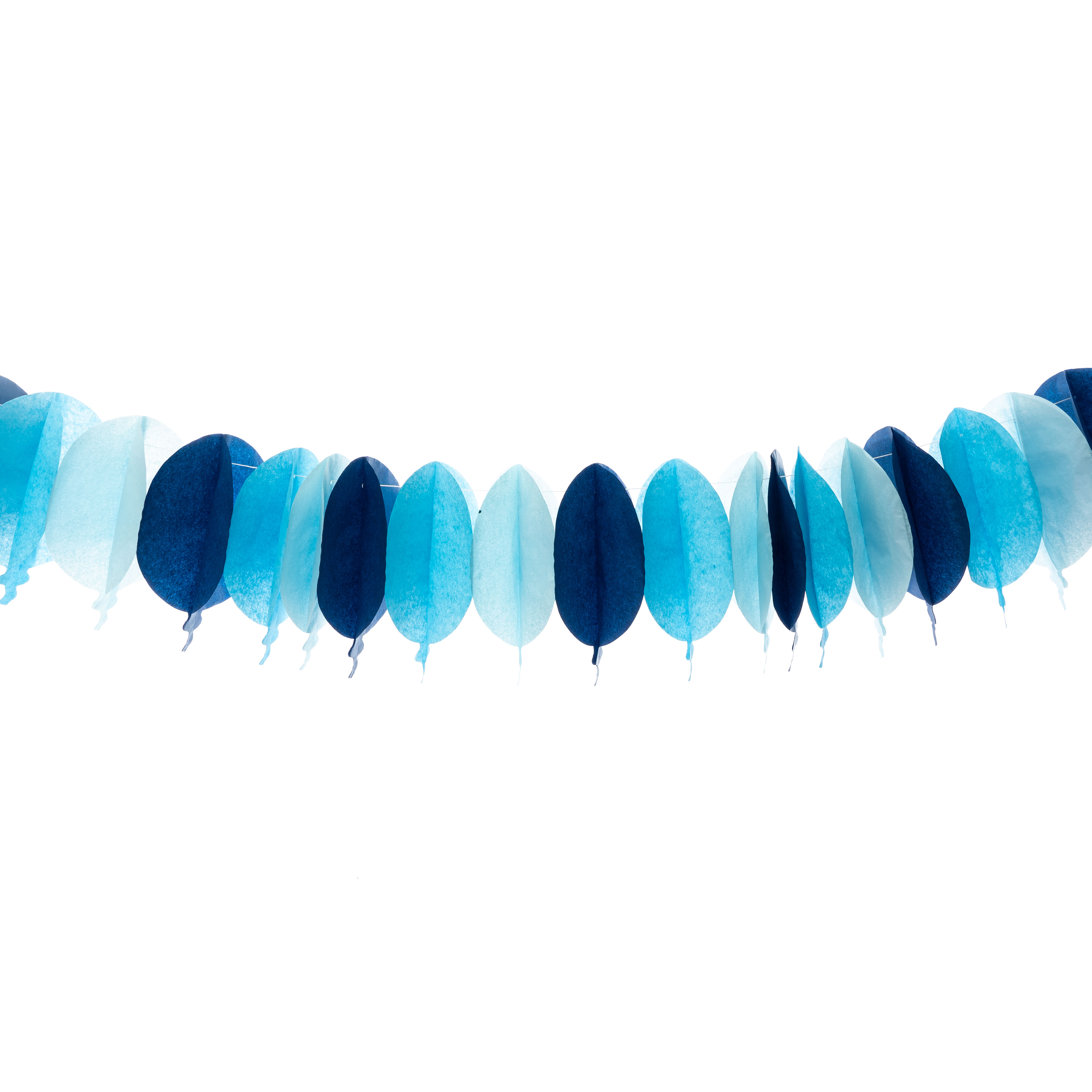 Balloon Shaped Paper Garland 12ft - Blue