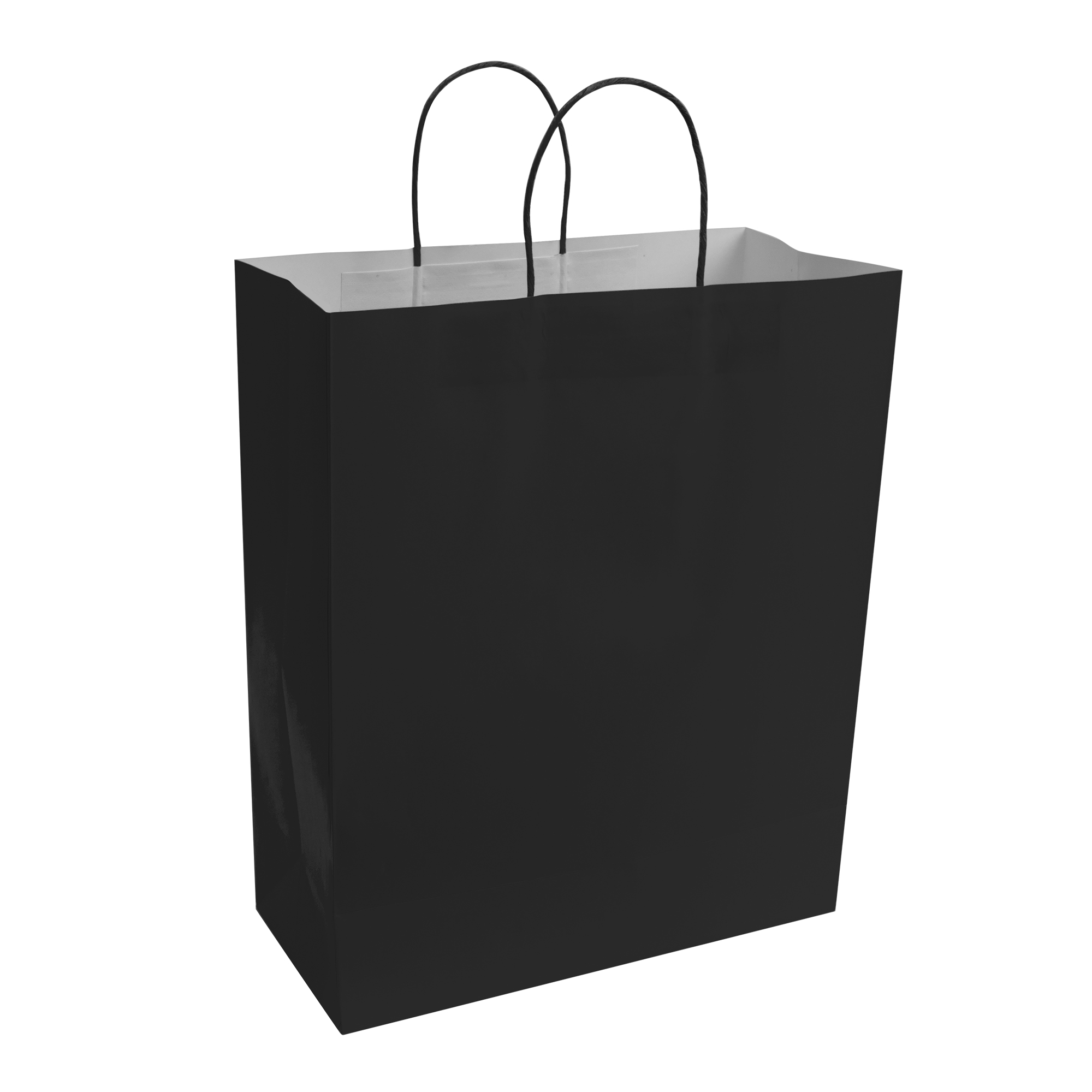 Paper Bags with Handles for Favors & Gifts 15&frac34;" - Black