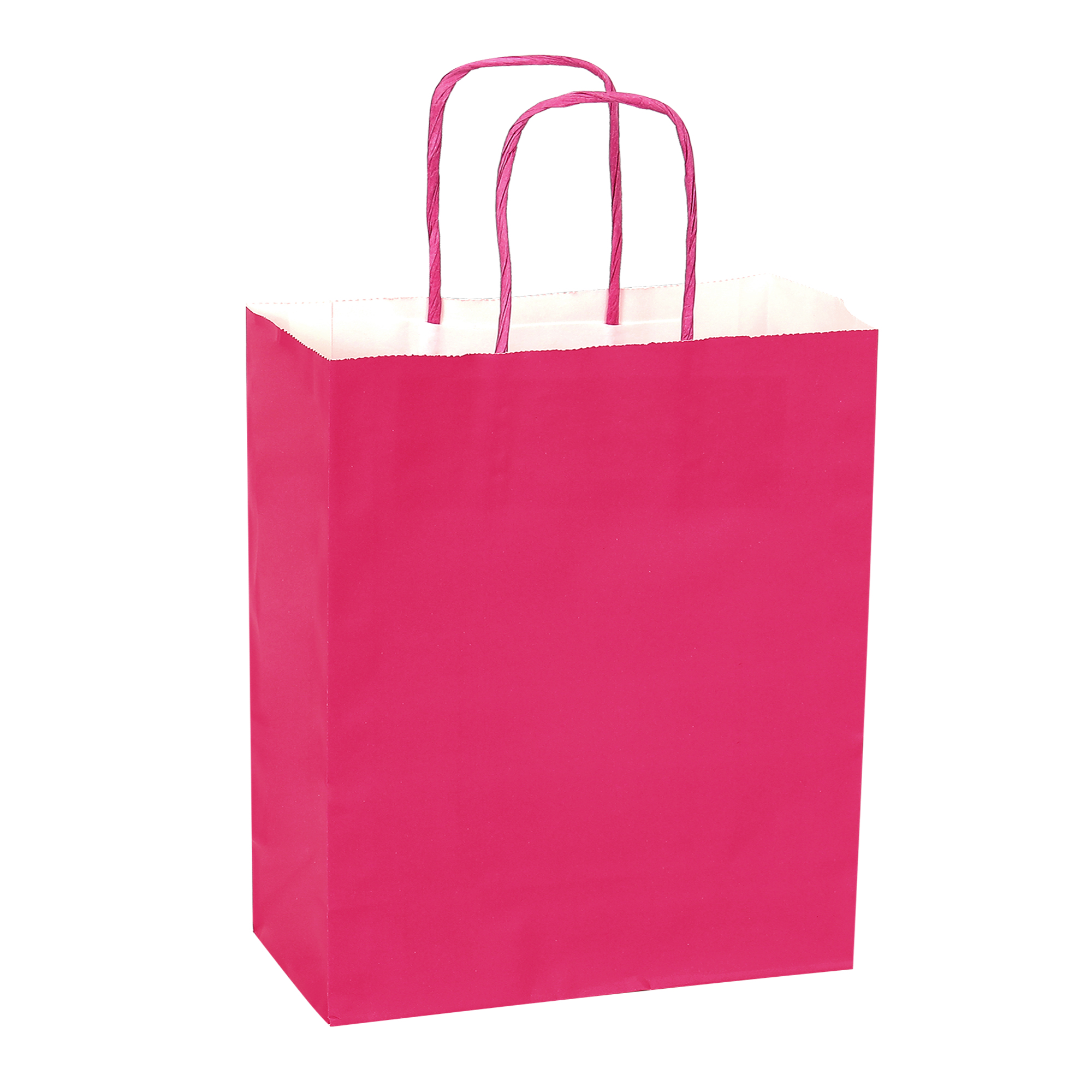 Paper Bags with Handles for Favors & Gifts 15&frac34;" - Fuchsia
