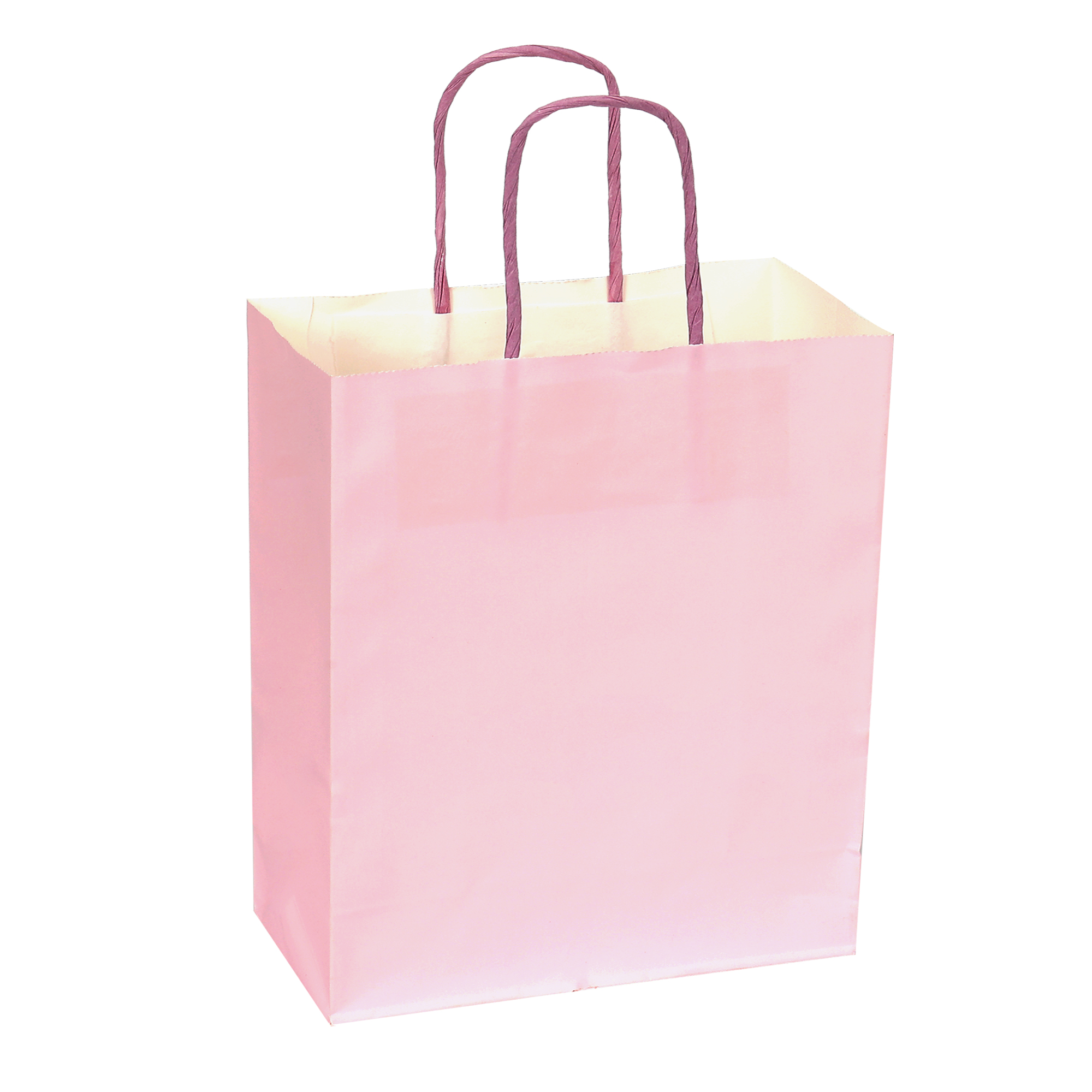 Paper Bags with Handles for Favors & Gifts 15&frac34;" - Pink