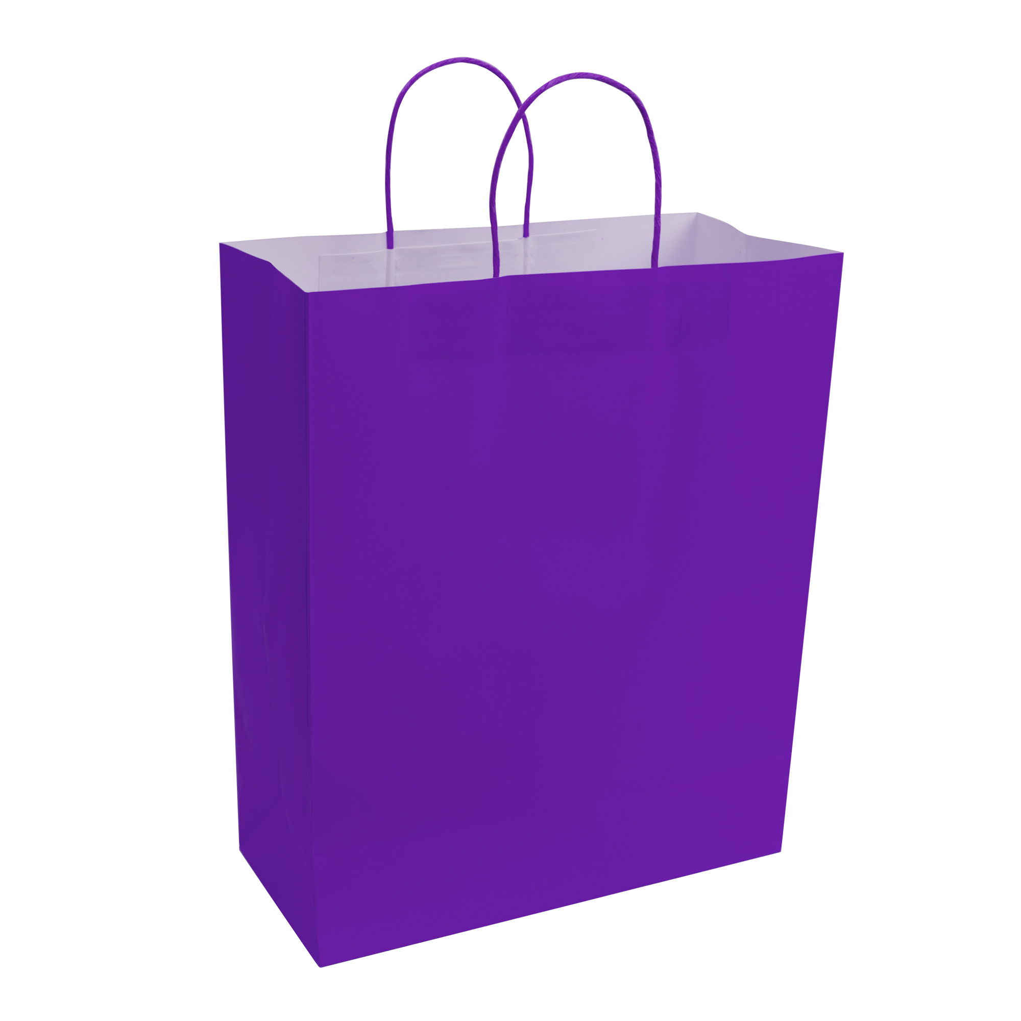 Paper Bags with Handles for Favors & Gifts 15&frac34;" - Purple