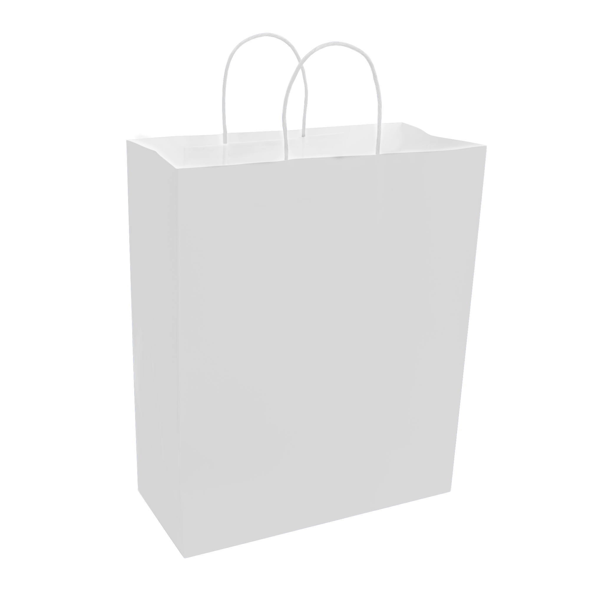 Paper Bags with Handles for Favors & Gifts 15&frac34;" - White