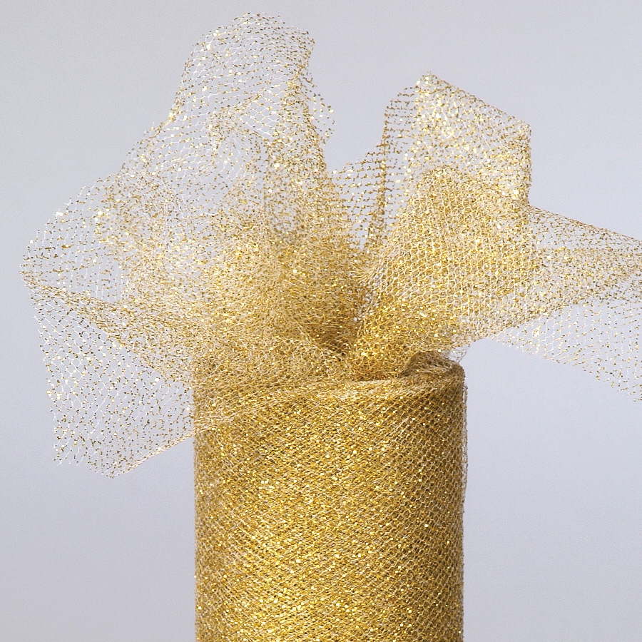 Glittered Tulle Rolls 6" x 10yds