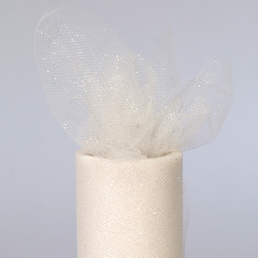 Glittered Tulle Rolls 6" x 10yds