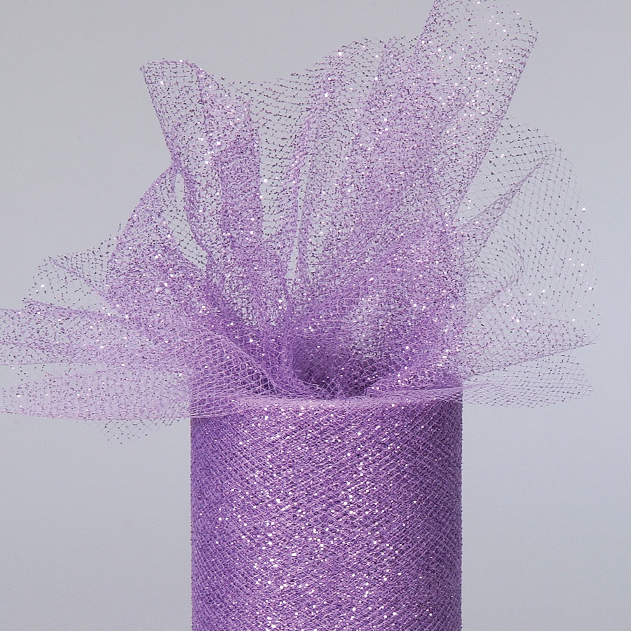 Glittered Tulle Rolls 6" x 10yds