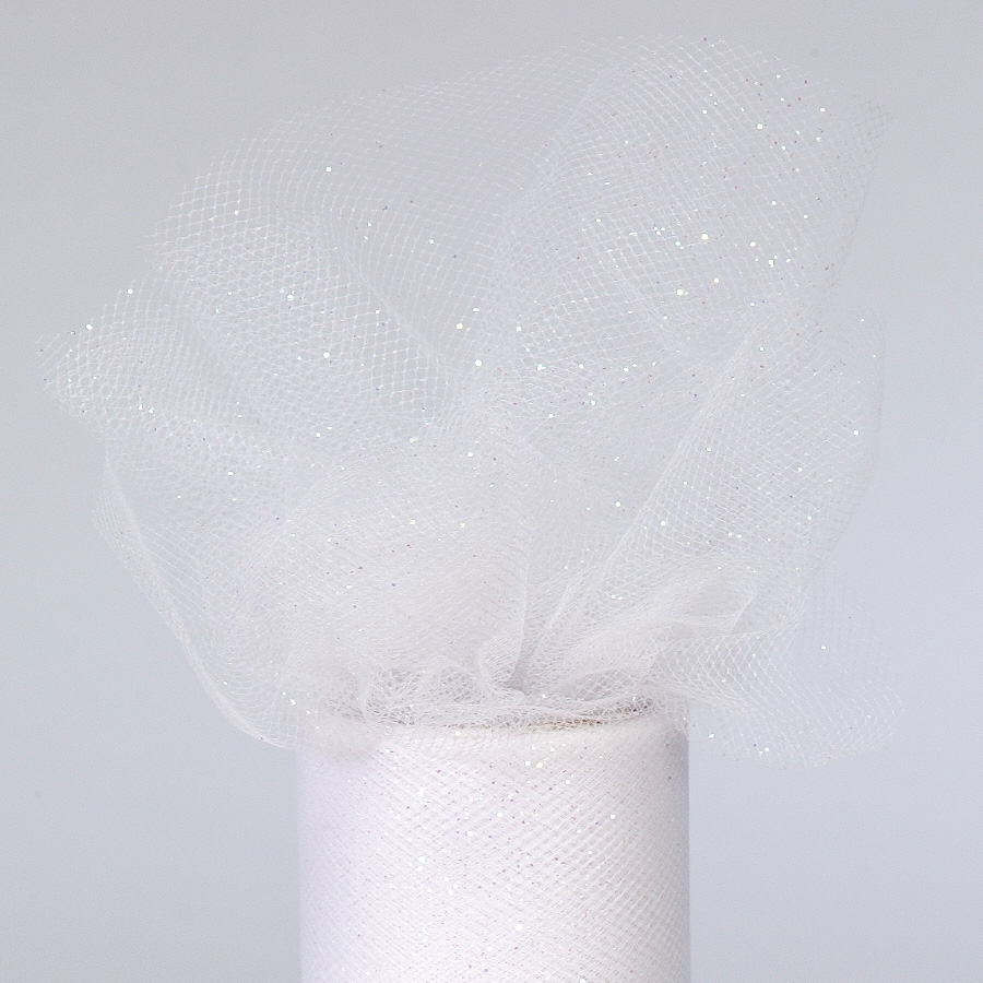 Glittered Tulle Rolls 6" x 10yds