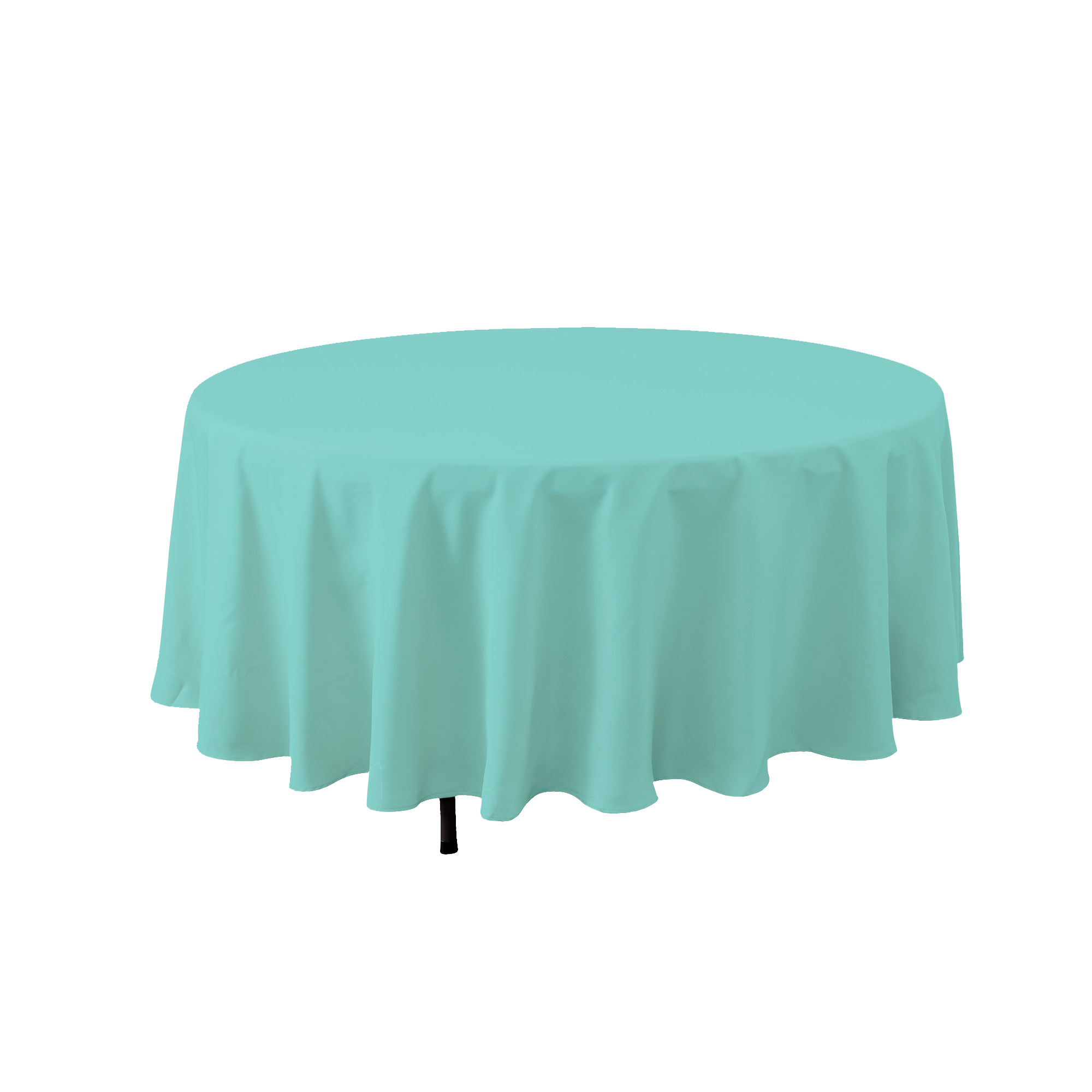 Round Polyester Table Cover 90" - Aqua