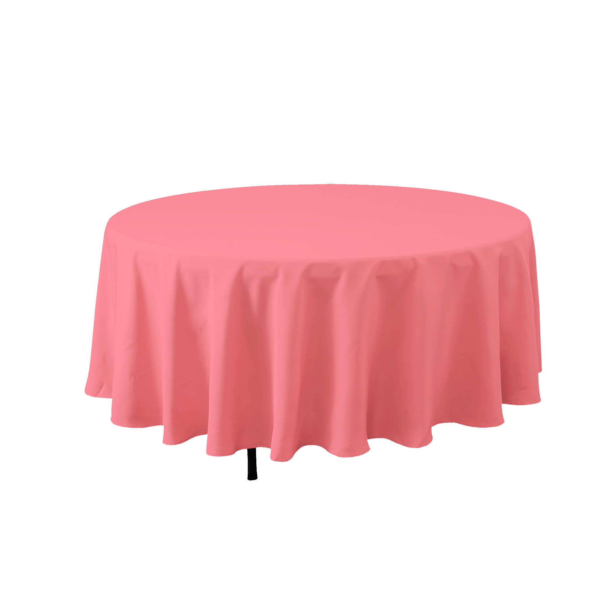 Round Polyester Table Cover 90" - Coral