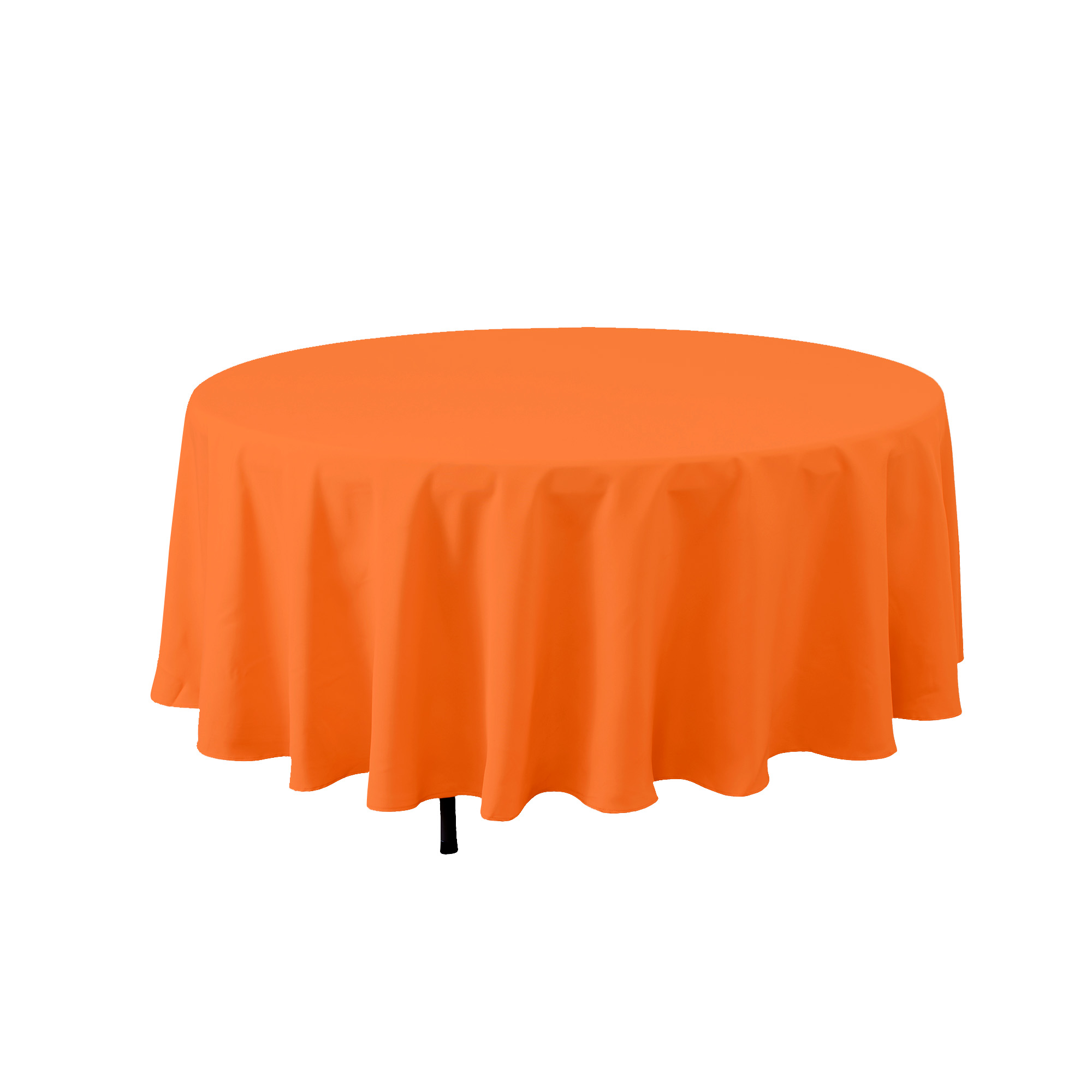 Round Polyester Table Cover 90" - Orange
