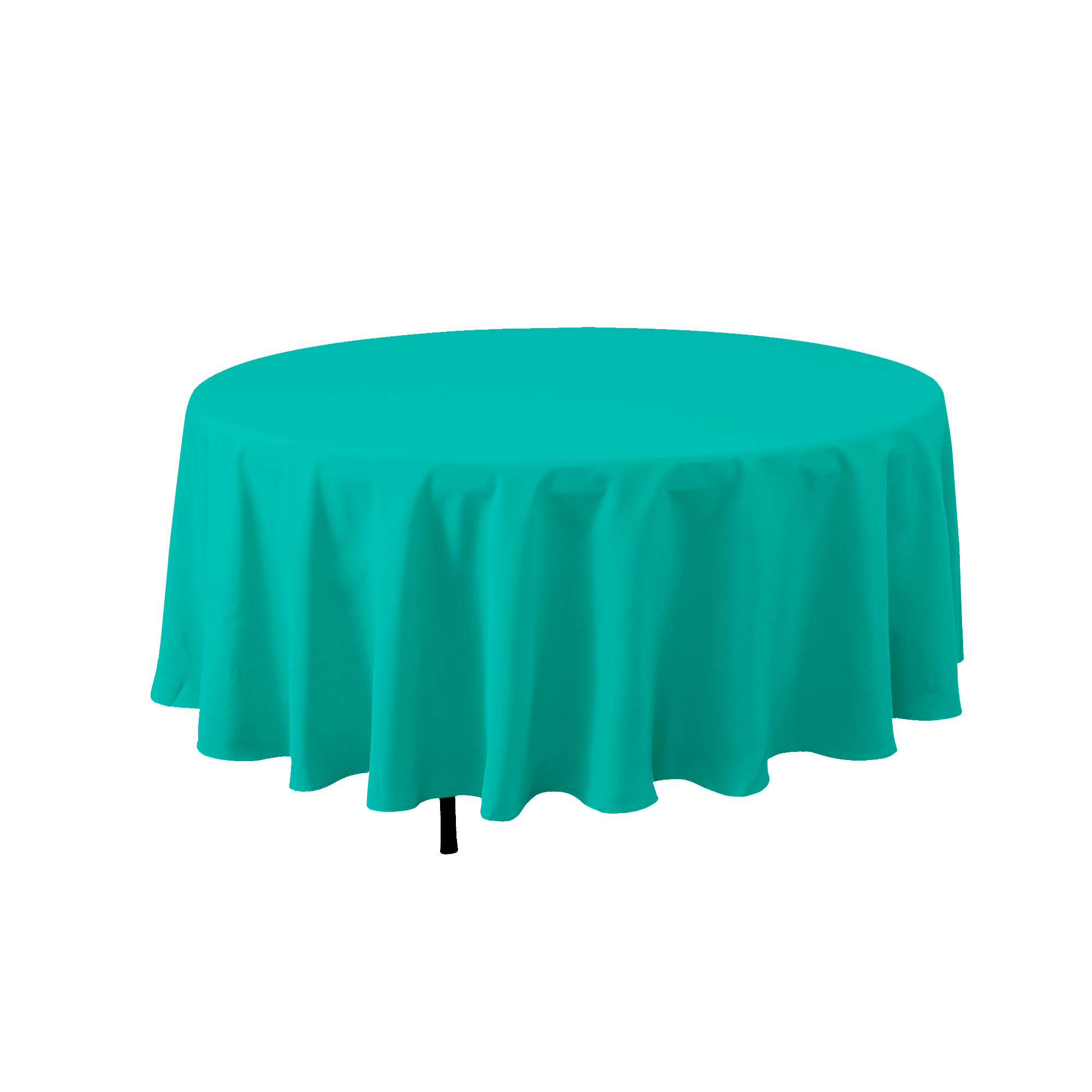 Round Polyester Table Cover 90" - Turquoise