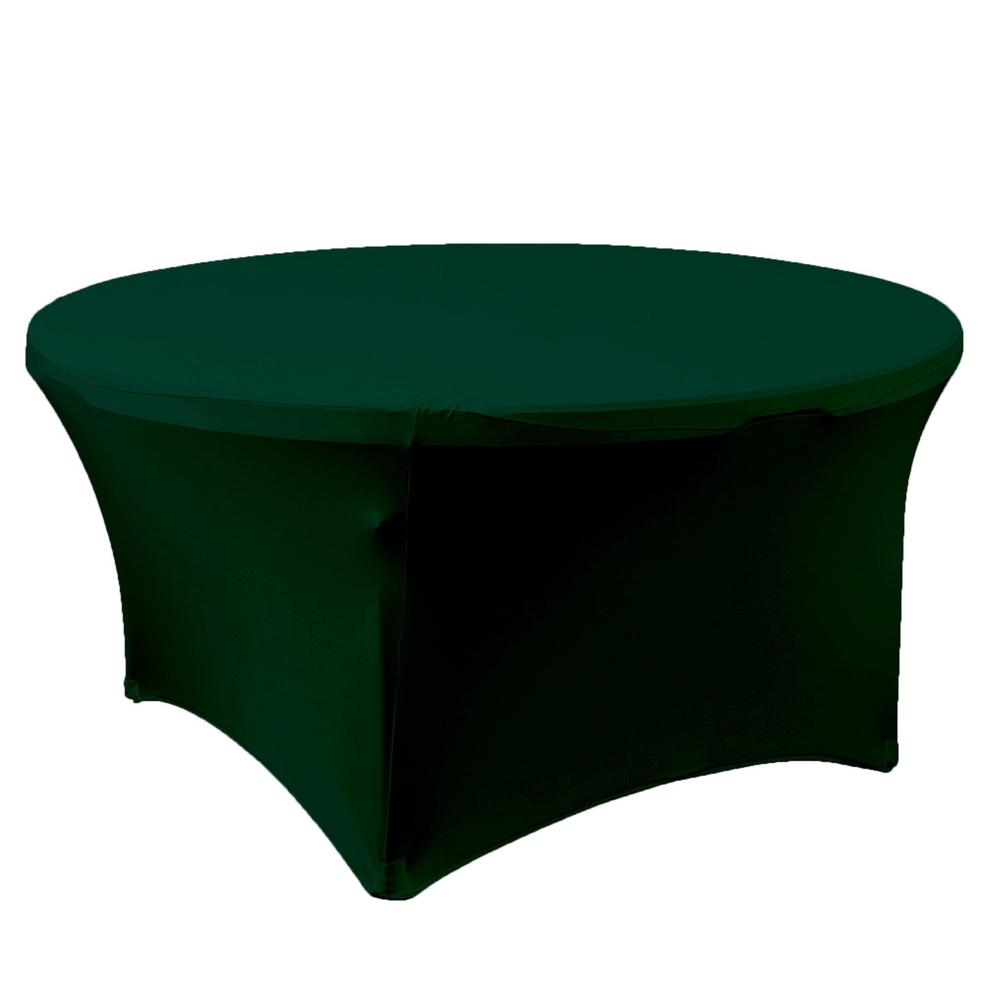 Spandex Round Table Cover 60" - Forest Green