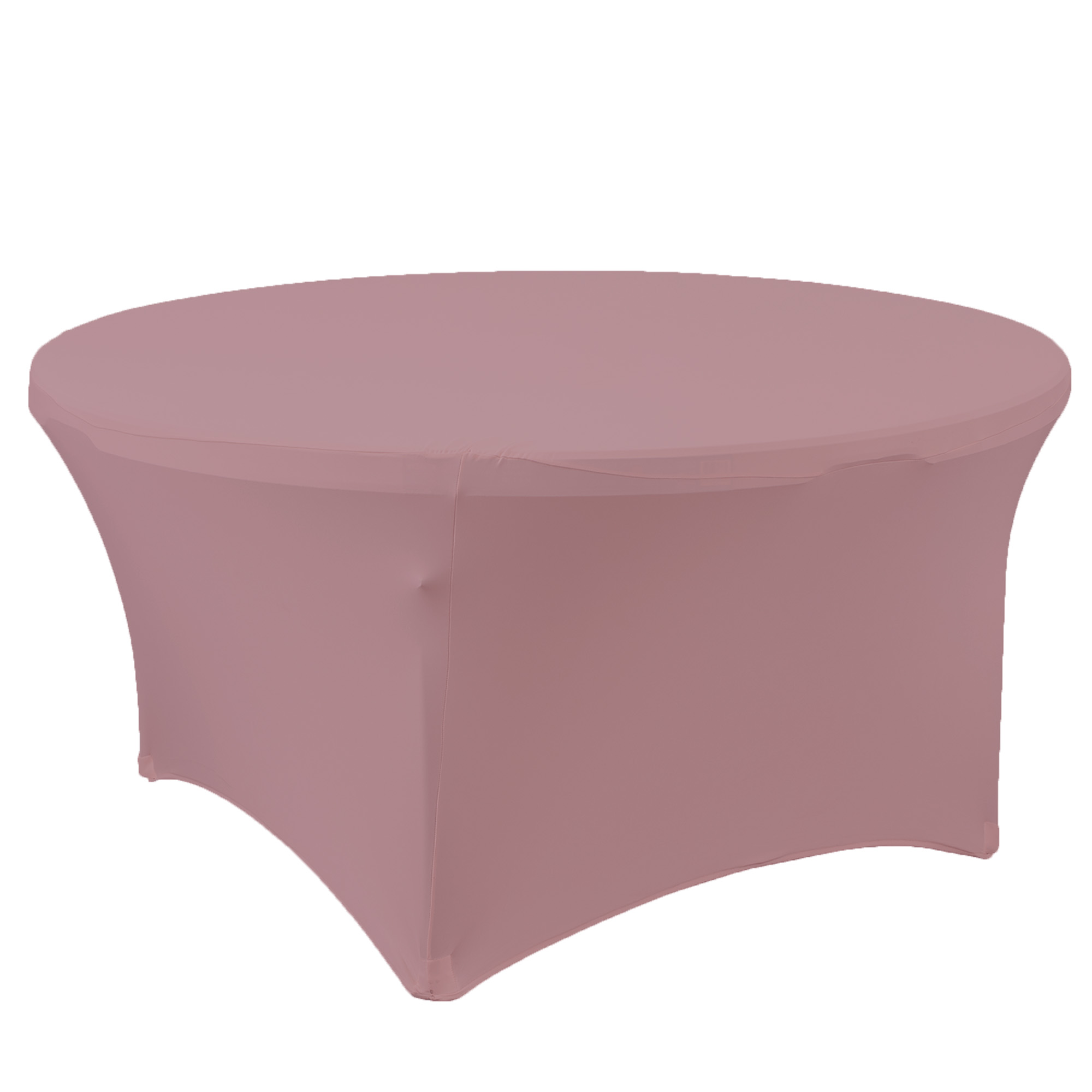 Spandex Round Table Cover 60" - Mauve