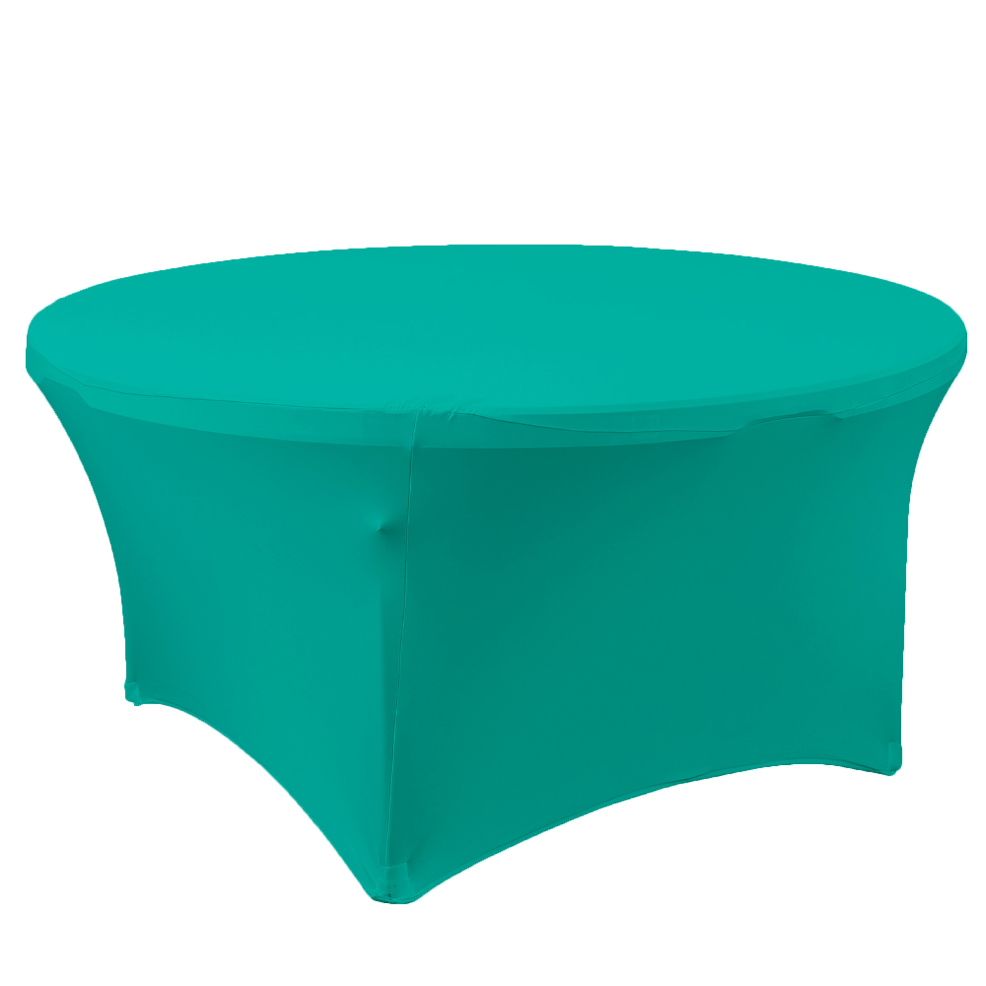 Spandex Round Table Cover 60" - Turquoise