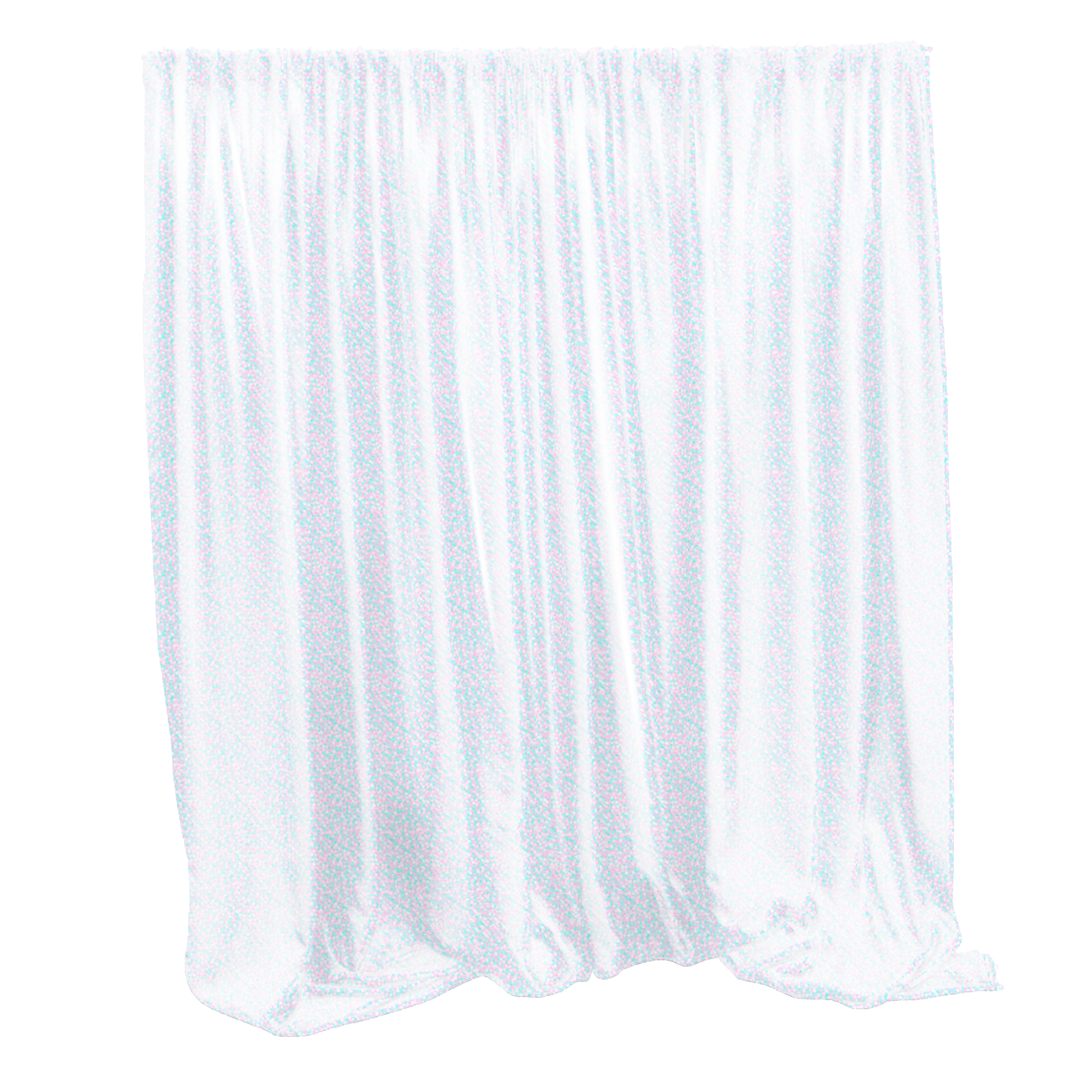 Sequin Backdrop 20ft x 10ft - White Iridescent
