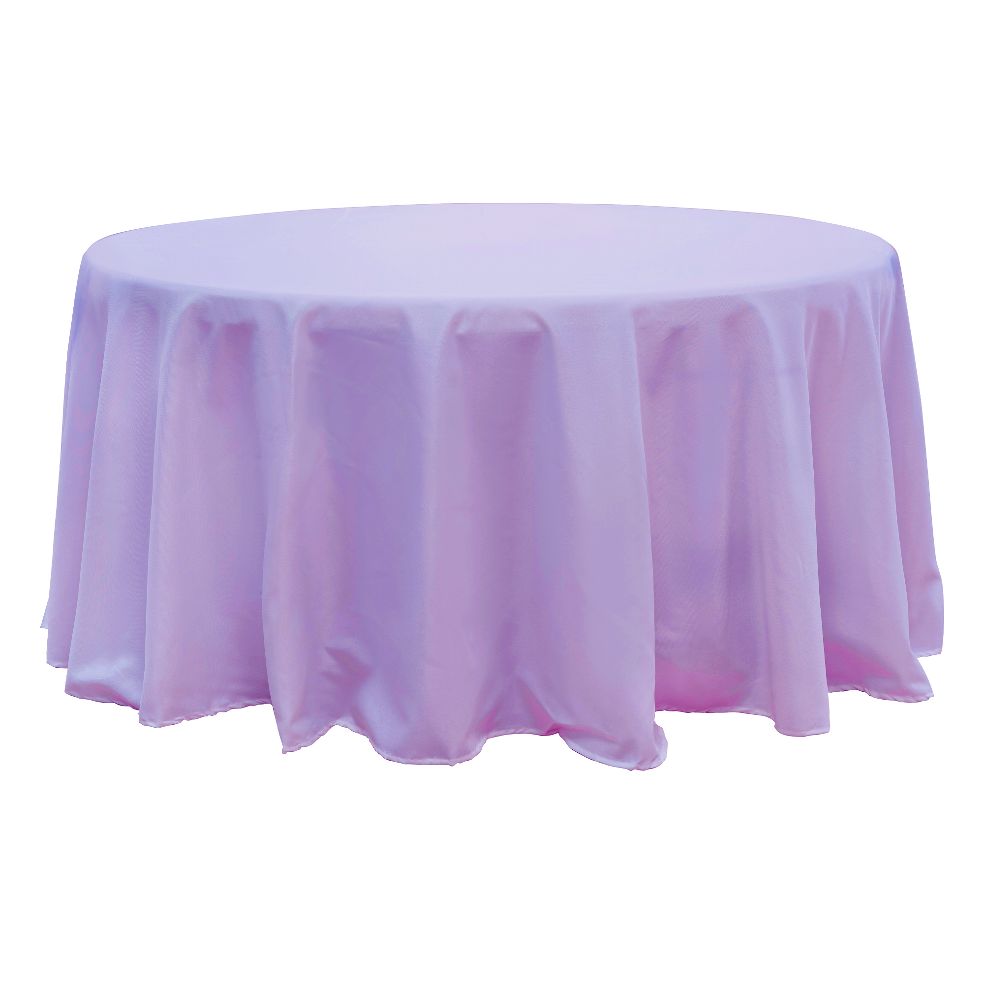 Value Round Polyester Table Cover 120" - Lavender