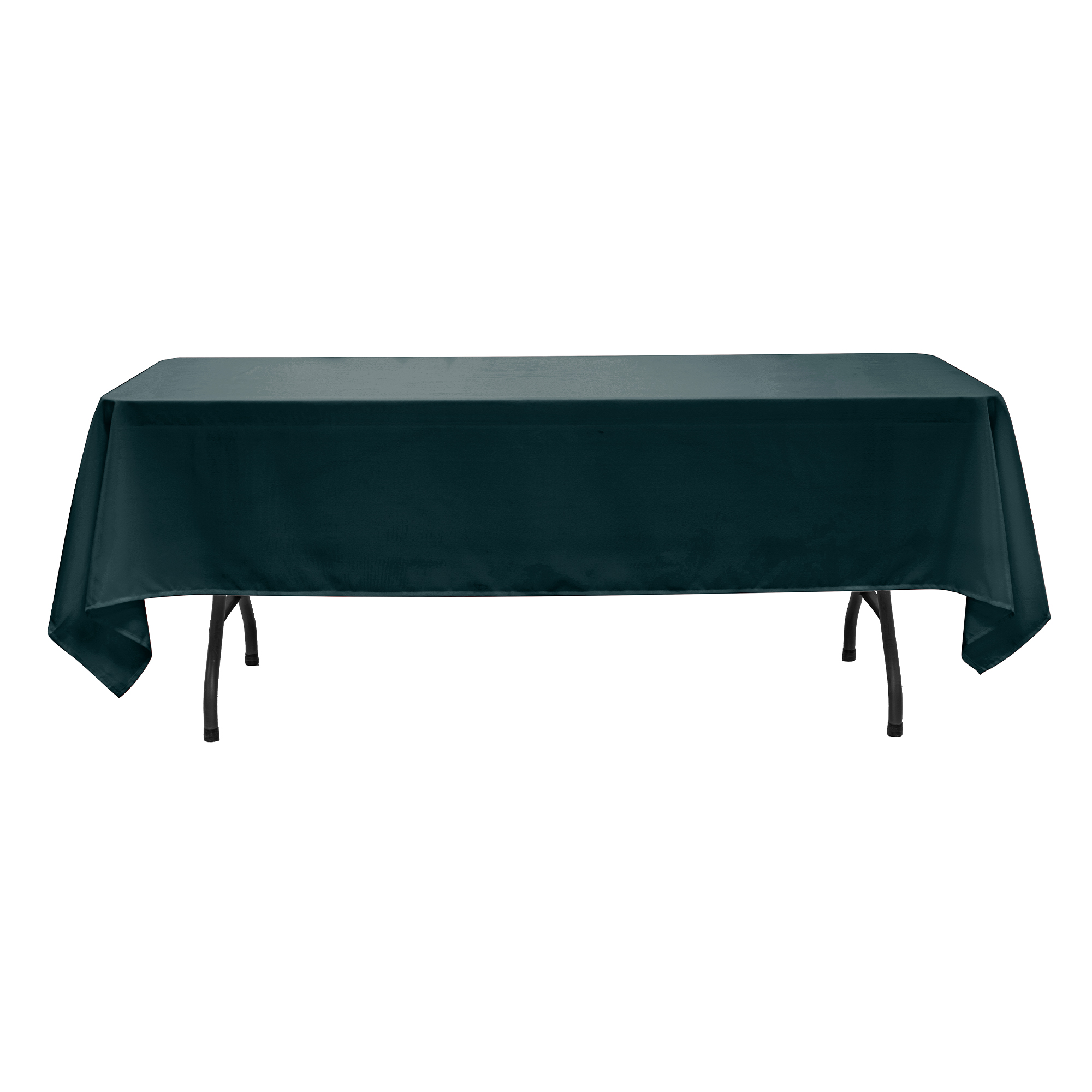 Value Rectangle Polyester Table Cover 60" x 102" - Emerald Green