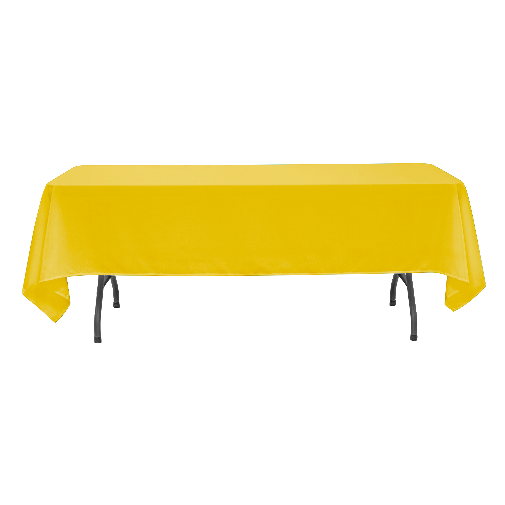 Value Rectangle Polyester Table Cover 60" x 102" - Yellow