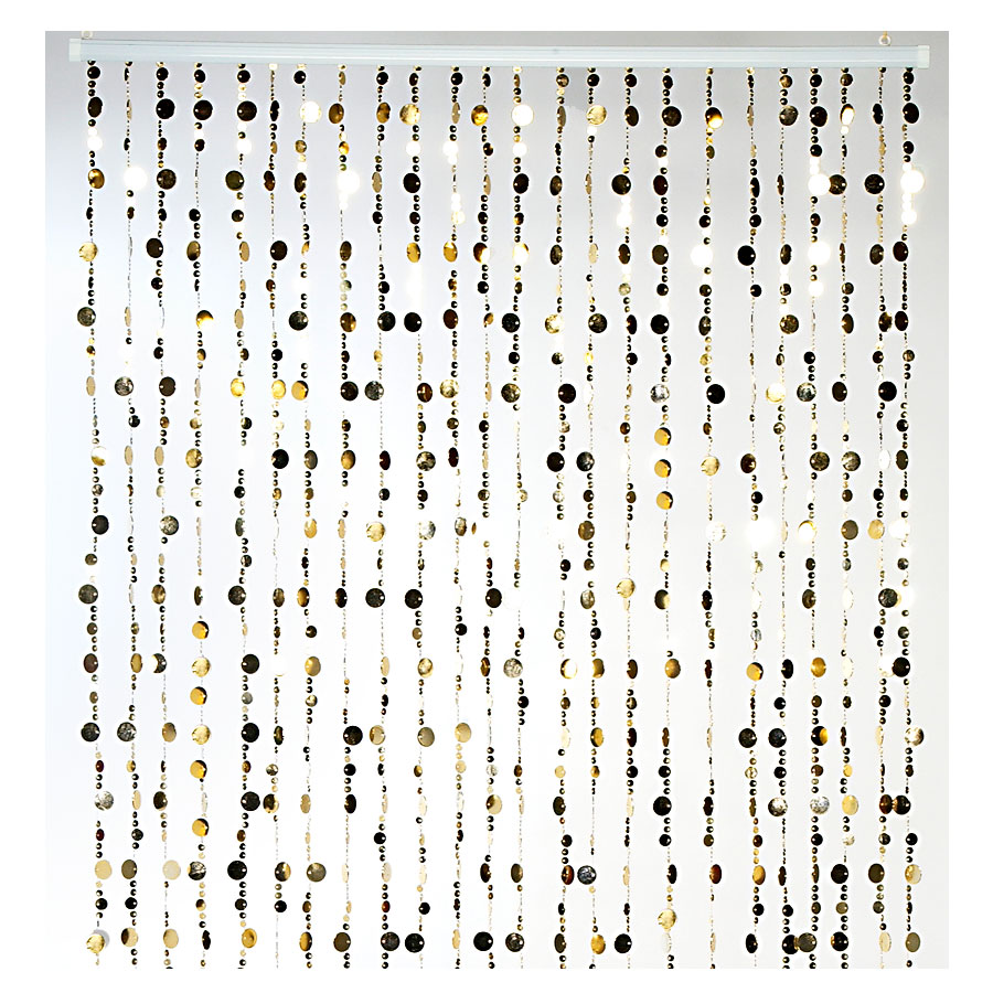 "Bubbles" Beaded Curtain - Gold