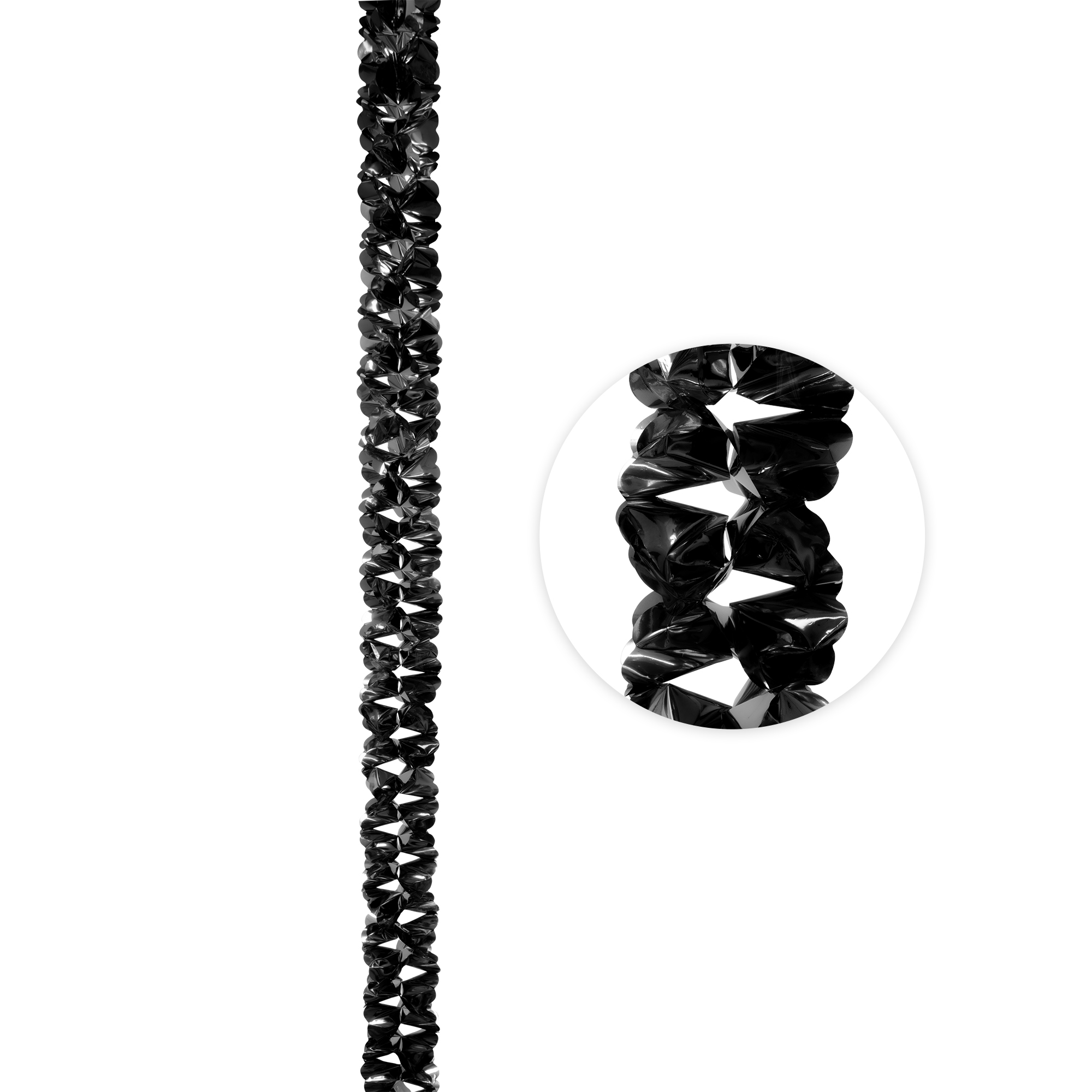 Metallic Foil Garland 144" - Black