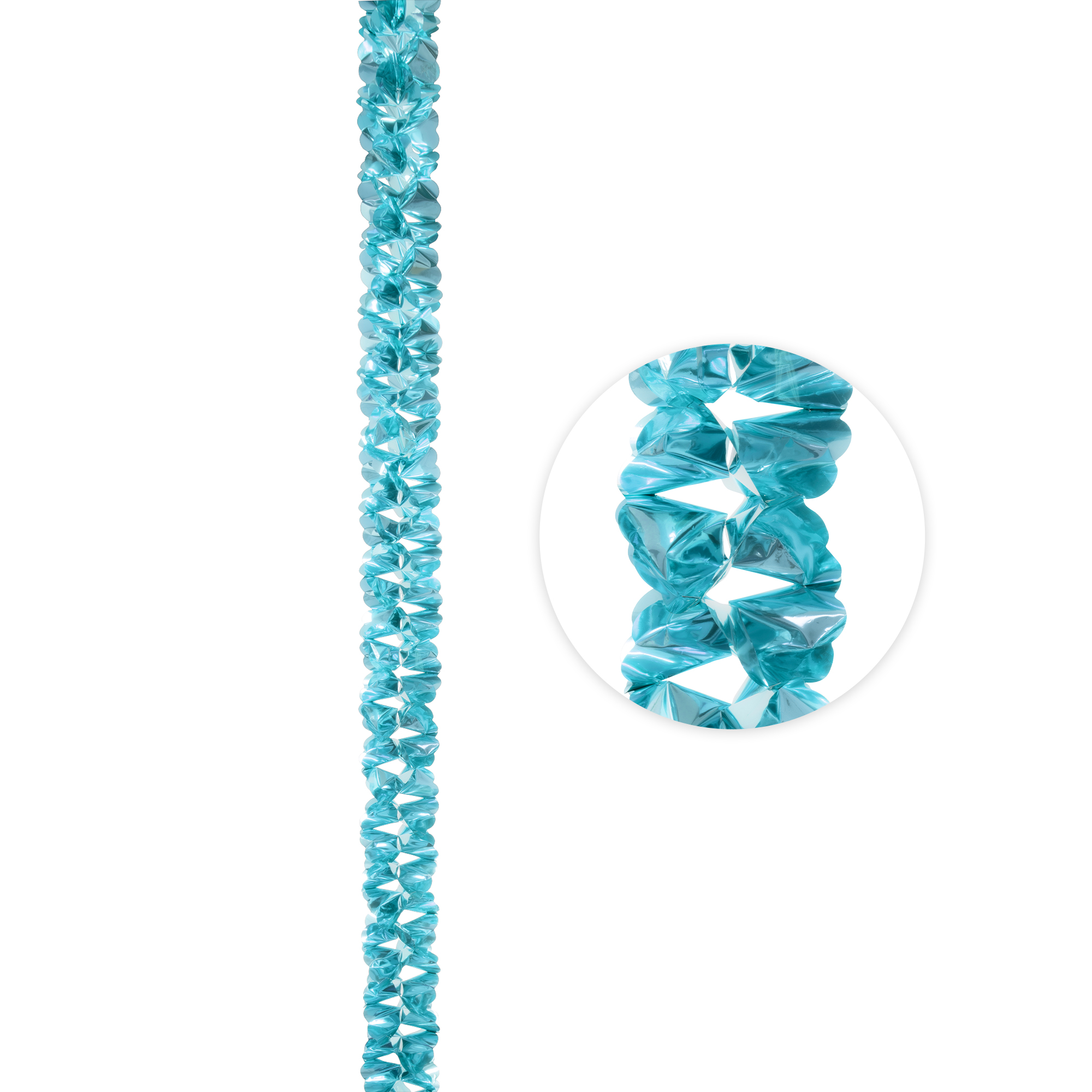 Metallic Foil Garland 144" - Blue