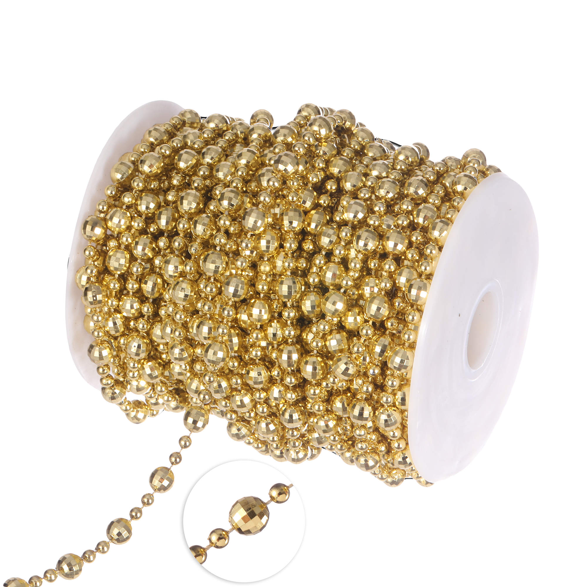 4mm and 8mm Octagon Ball Rolls 22yds - Gold