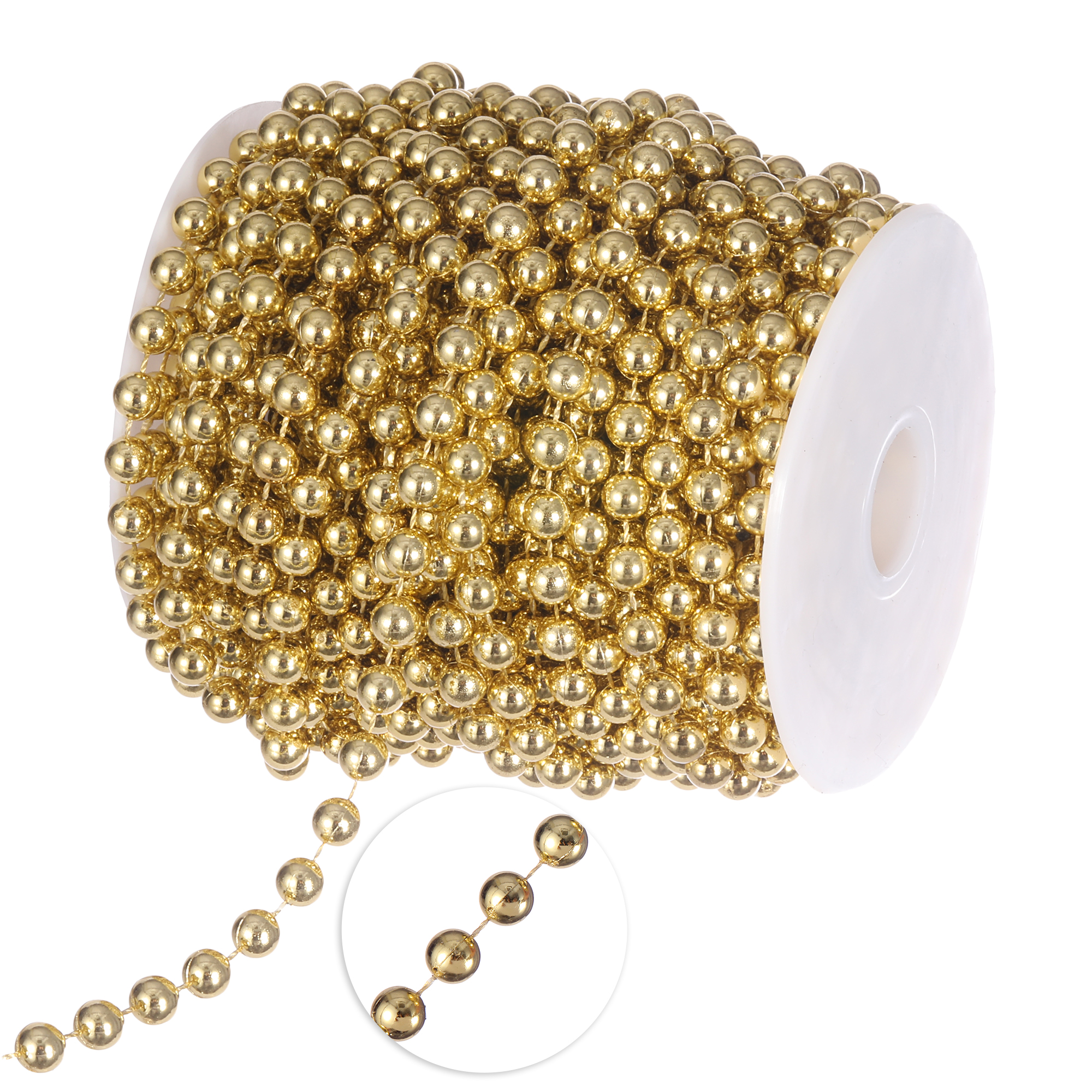 8mm Pearl Rolls 22yds - Gold