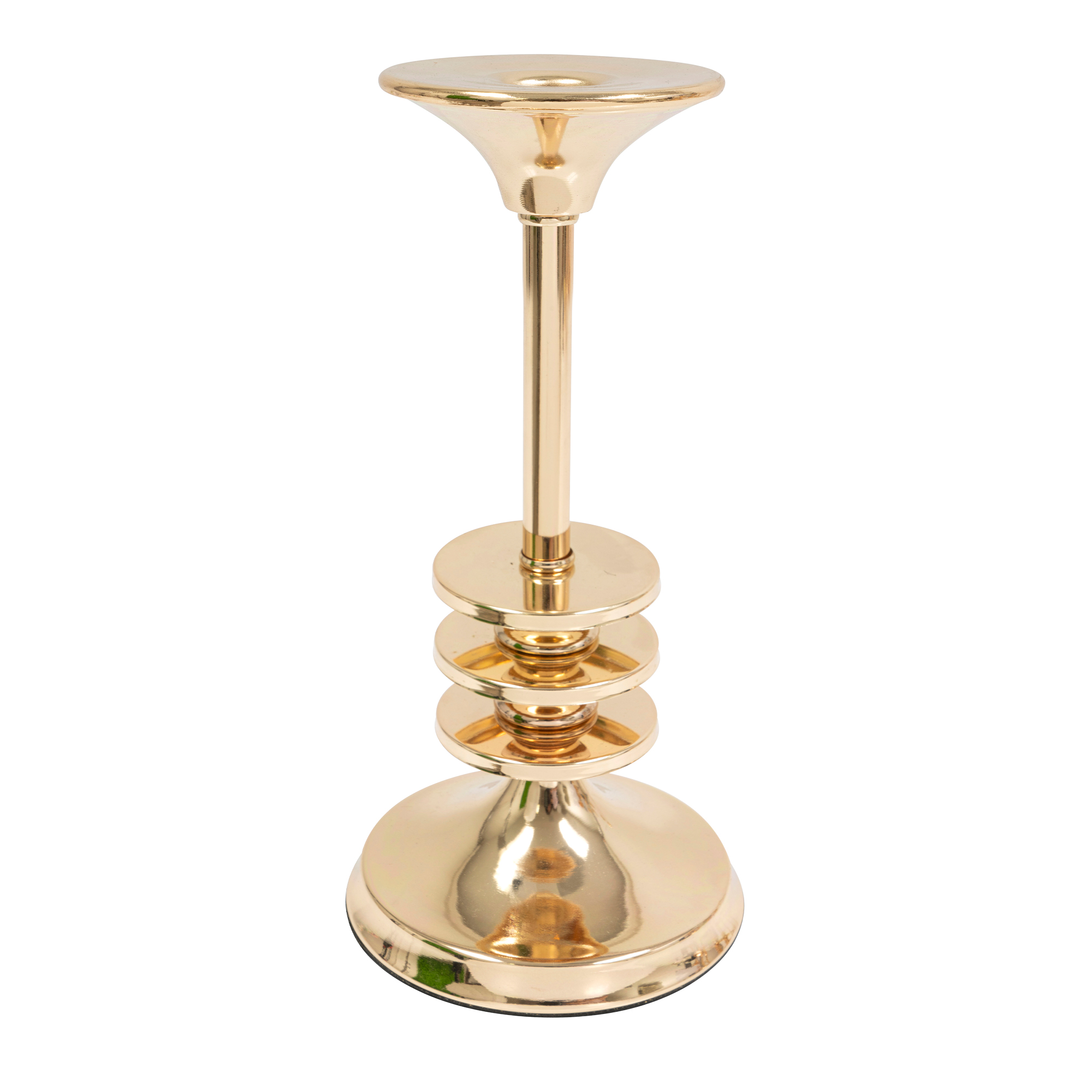 Metal Taper Candle Holder 9&frac12;" - Gold