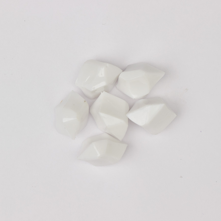 Acrylic Crystal Ice Décor White