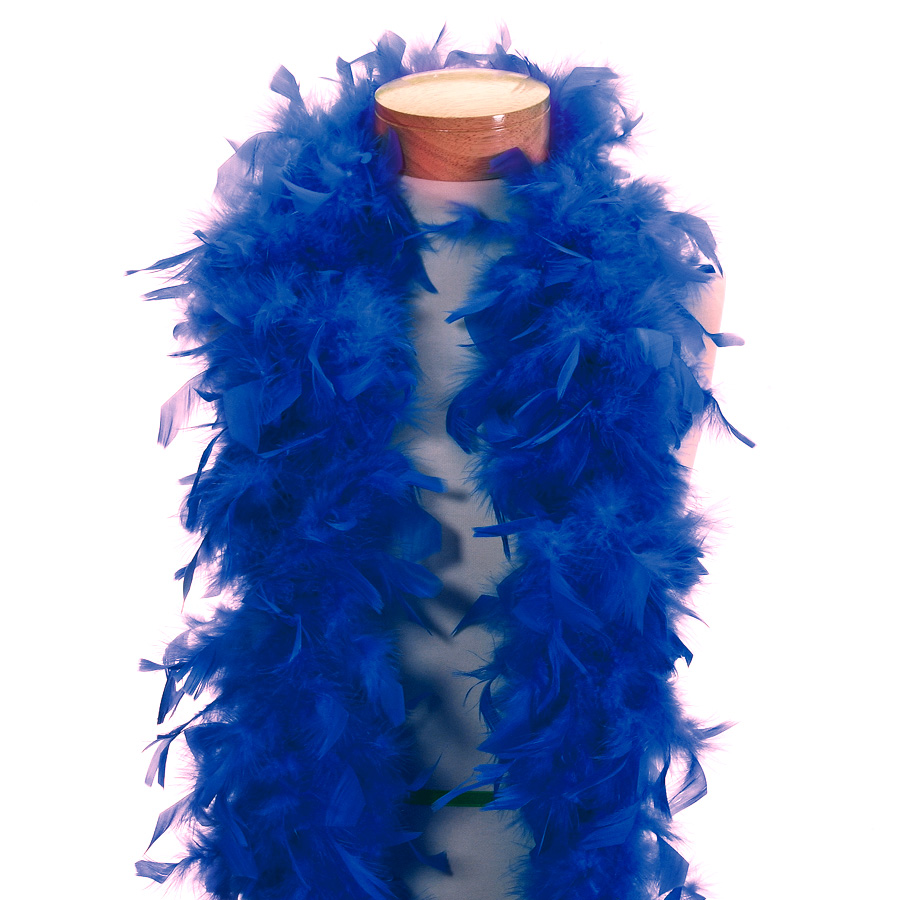 Marabou Feather Boa - Royal Blue