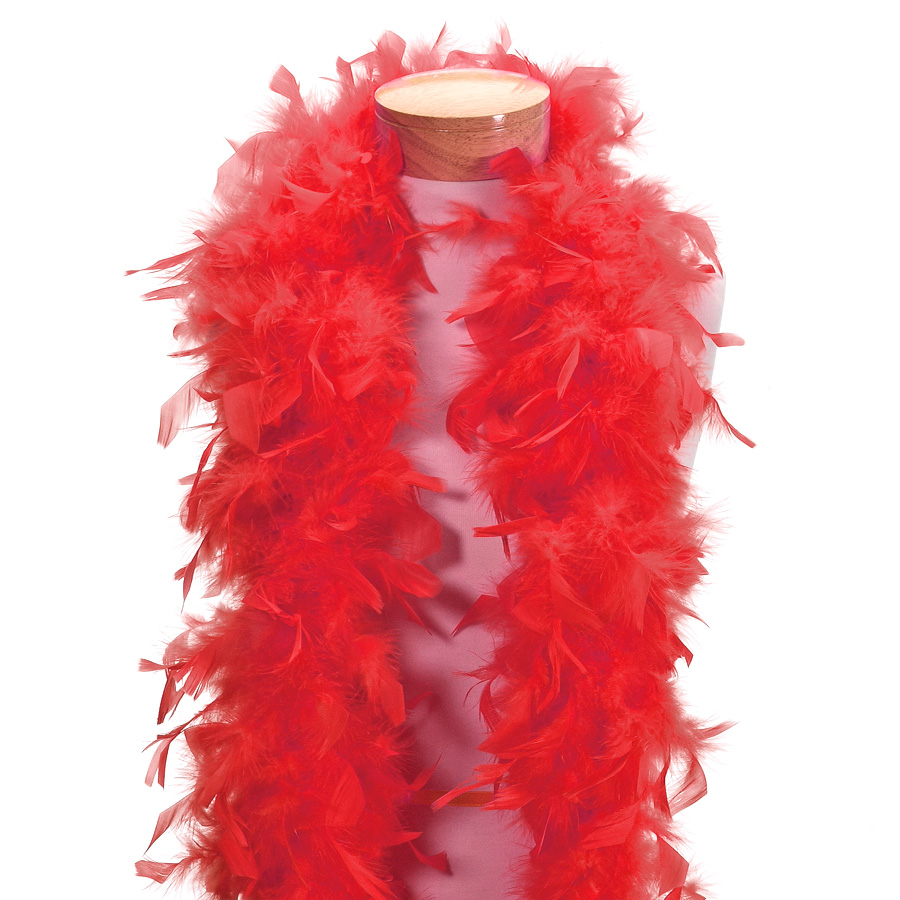 Marabou Feather Boa - Red