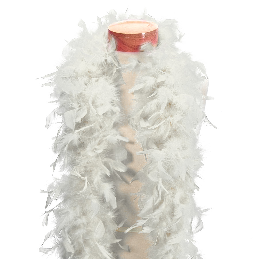 Marabou Feather Boa - White